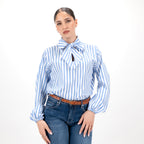SARTORIA BLUSA FIOCCO STRIPE