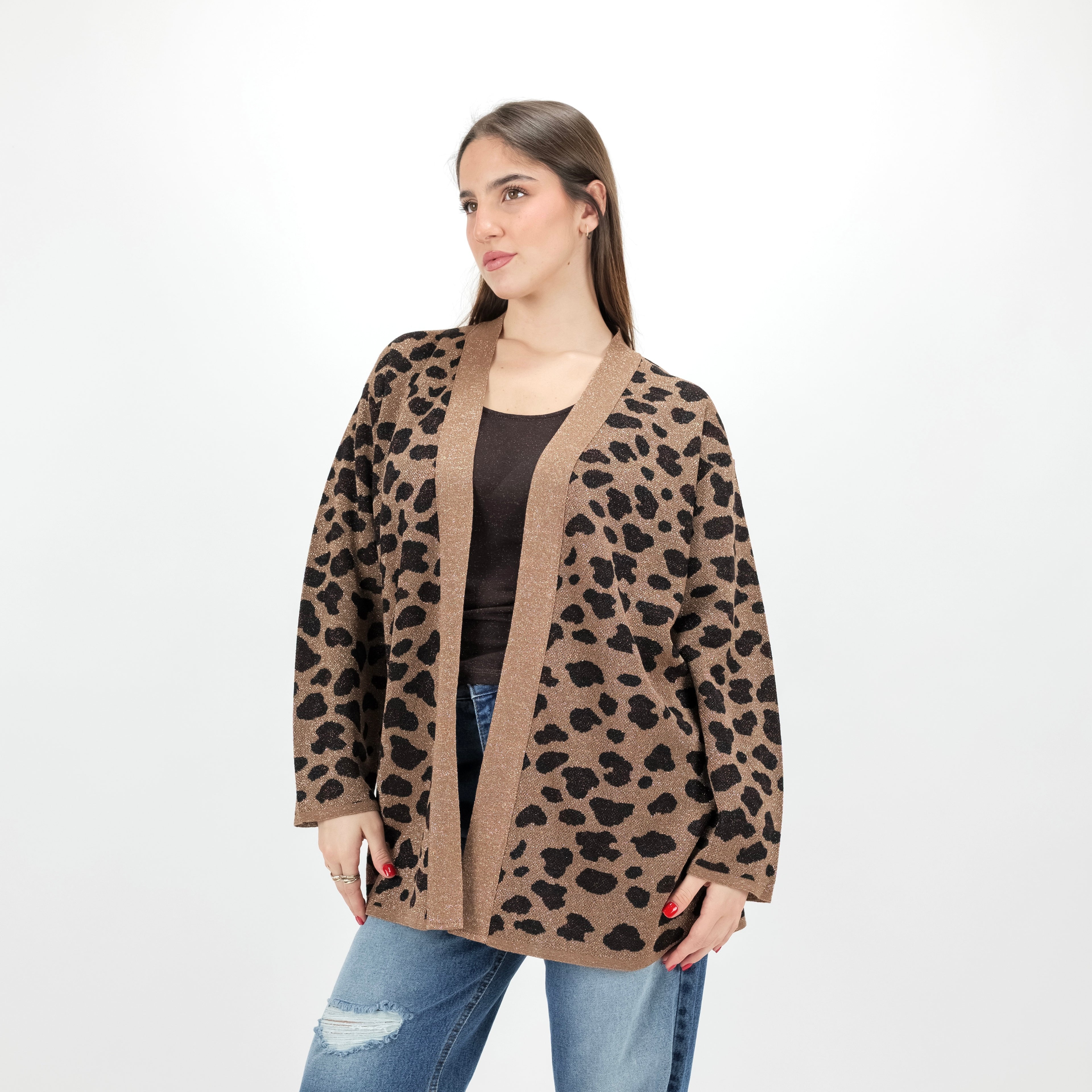 KONTATTO 3M1558C CARDIGAN MACULATO