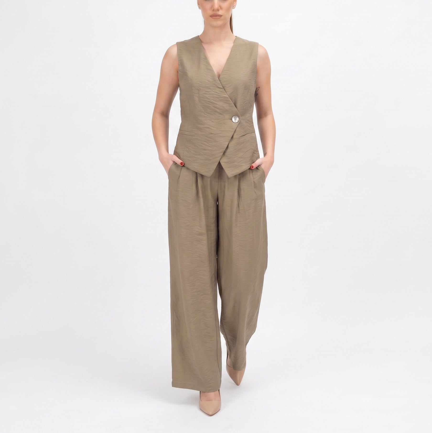 SOUTHLAB GILET ASIMMETRICO