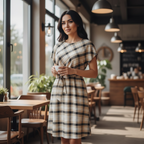 SARTORIA ABITO TARTAN NODE CAMEL