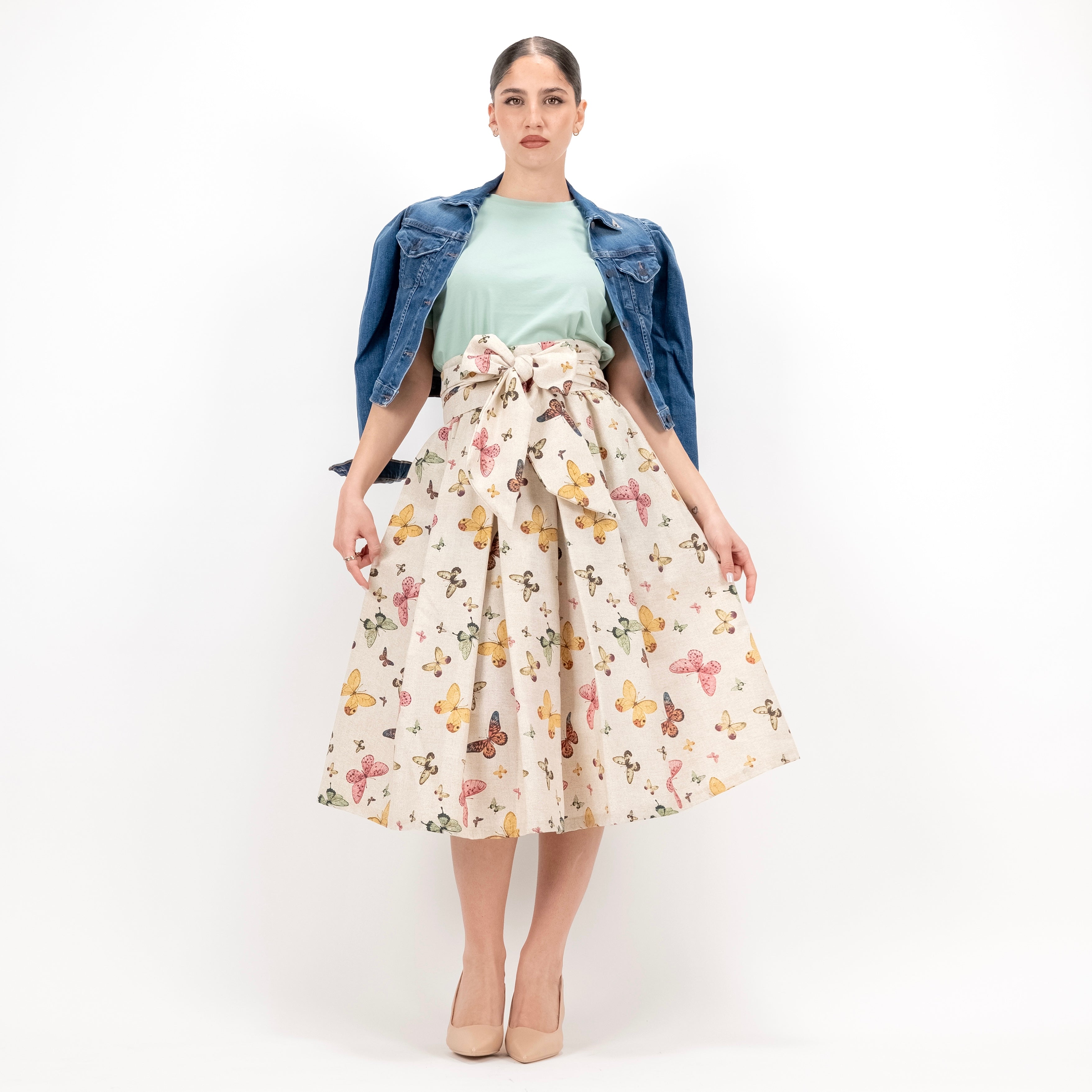 SARTORIA GONNA FIOCCO BUTTERFLY