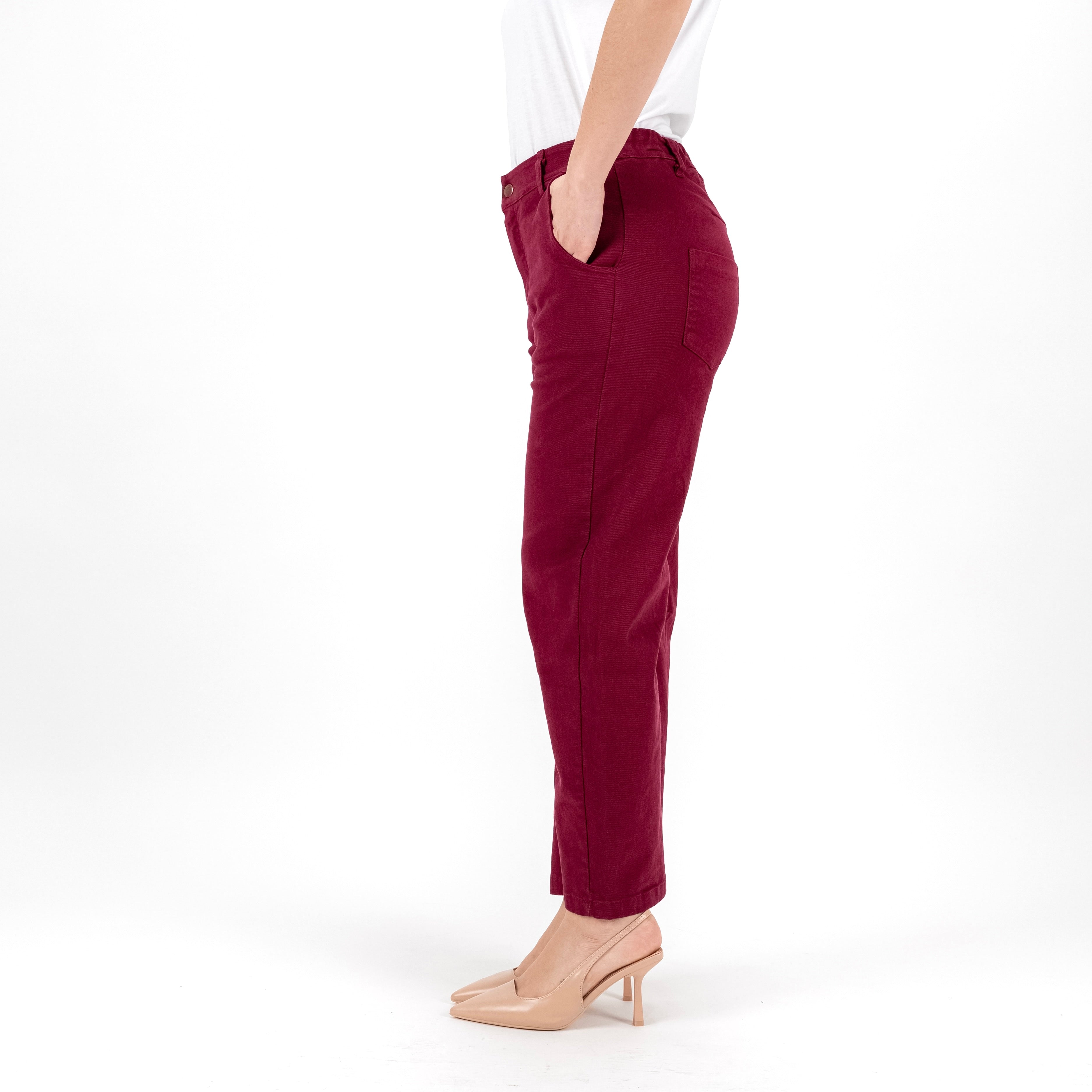 KONTATTO FW200C PANTALONE BARREL COTONE