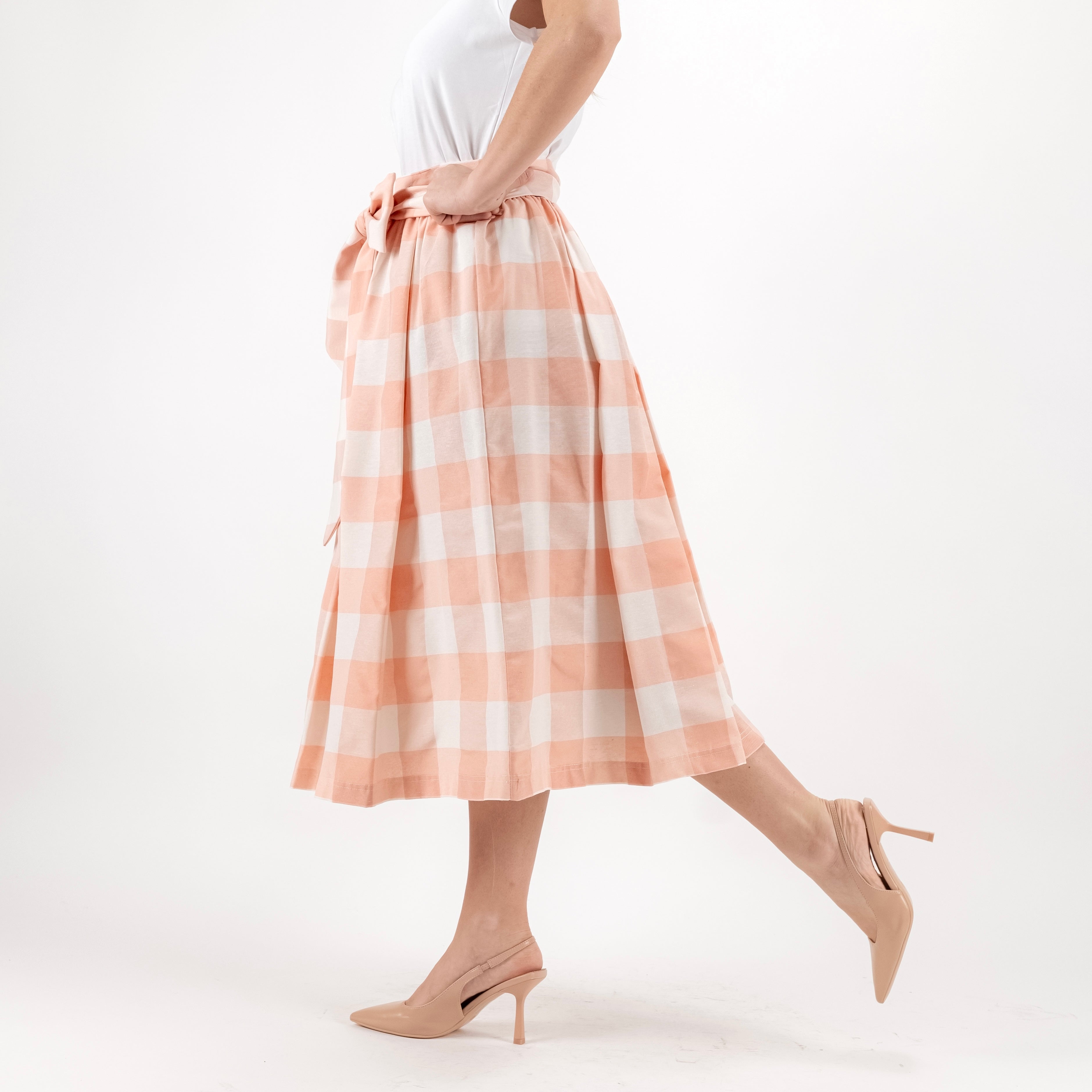 SARTORIA GONNA FIOCCO MADRAS PESCA