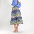 SARTORIA GONNA BROCCATO MISSONI BLU