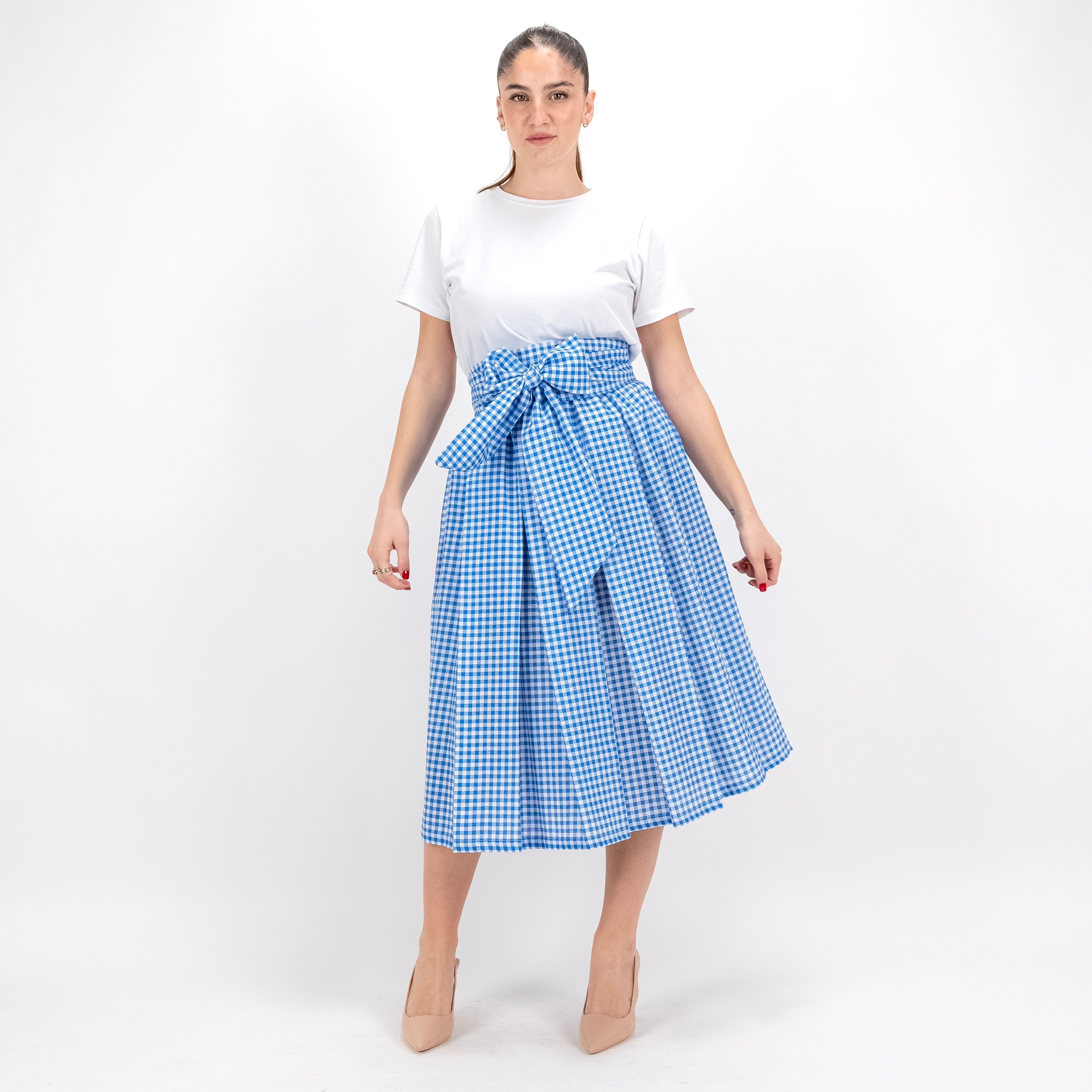 SARTORIA GONNA FIOCCO VICHY