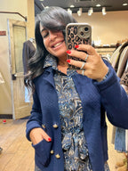 SOUTHLAB CHEMISIER CASHMERE BLU