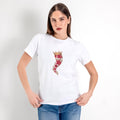 JETAIME T-SHIRT FLOWER HORN ROSSO