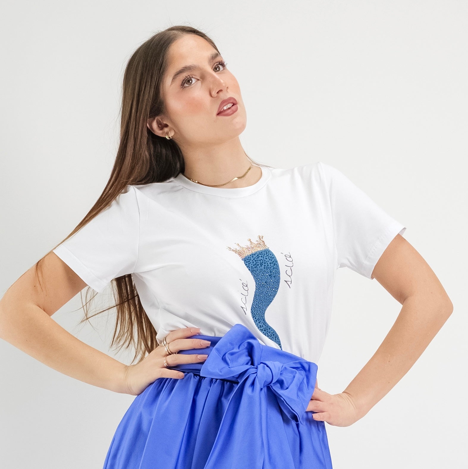 JETAIME T-SHIRT HORN BLU