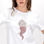 JETAIME T-SHIRT HORN STRASS SAN GENNARO