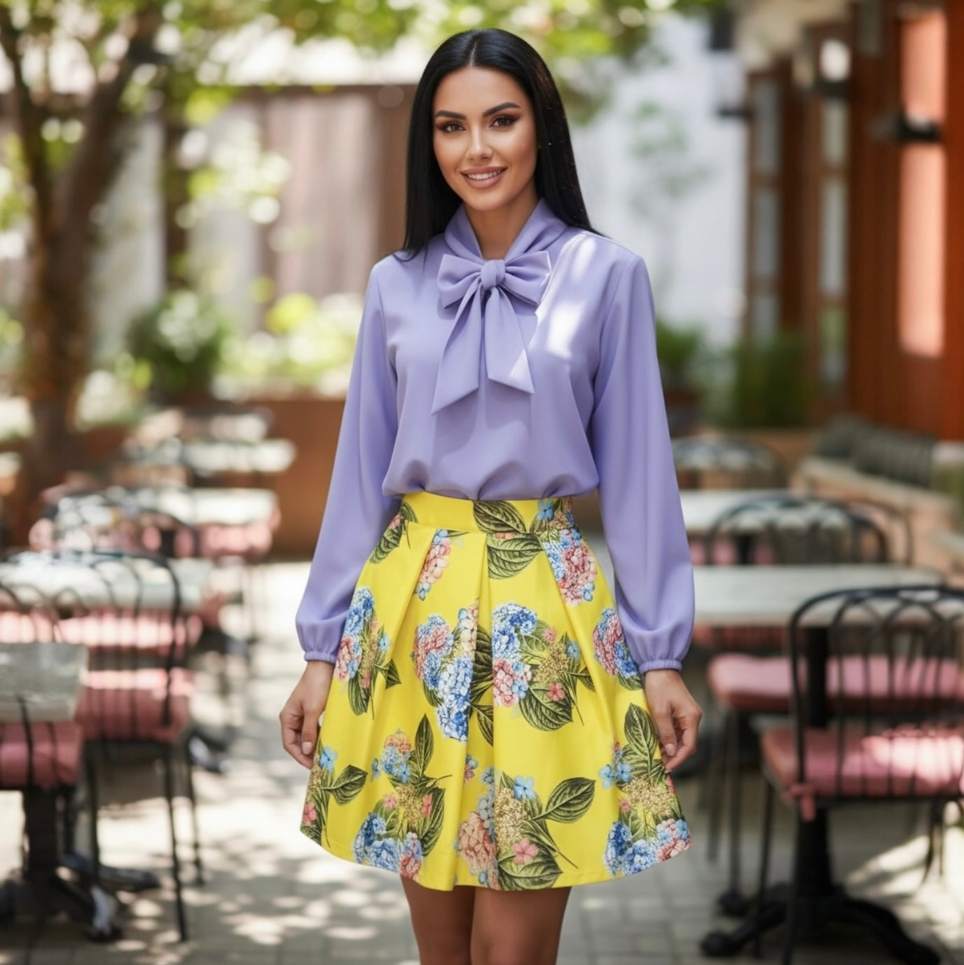 SARTORIA GONNA MINI IBISCUS