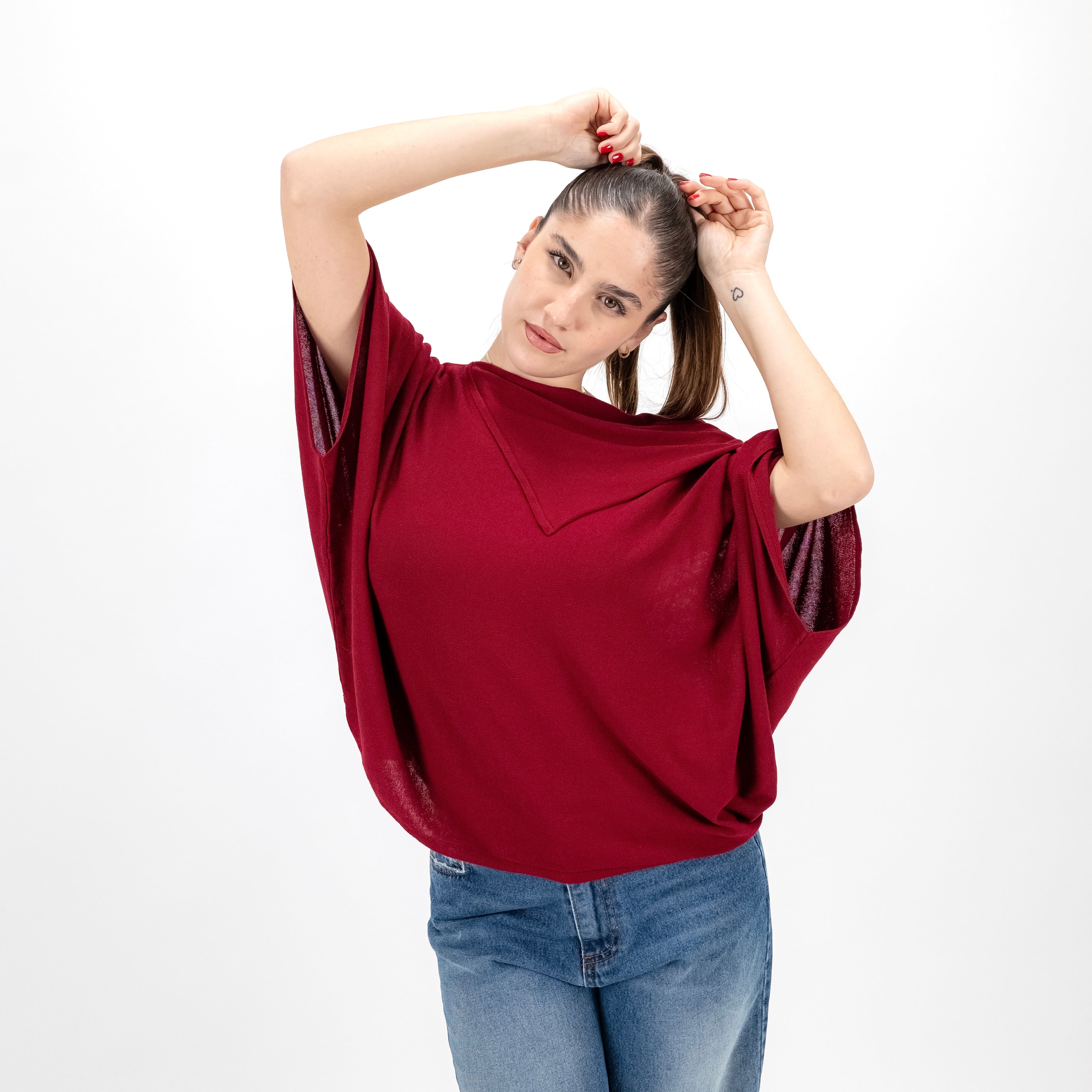 KONTATTO 3M1551C MAGLIA OVER COLLO SCIALLATO