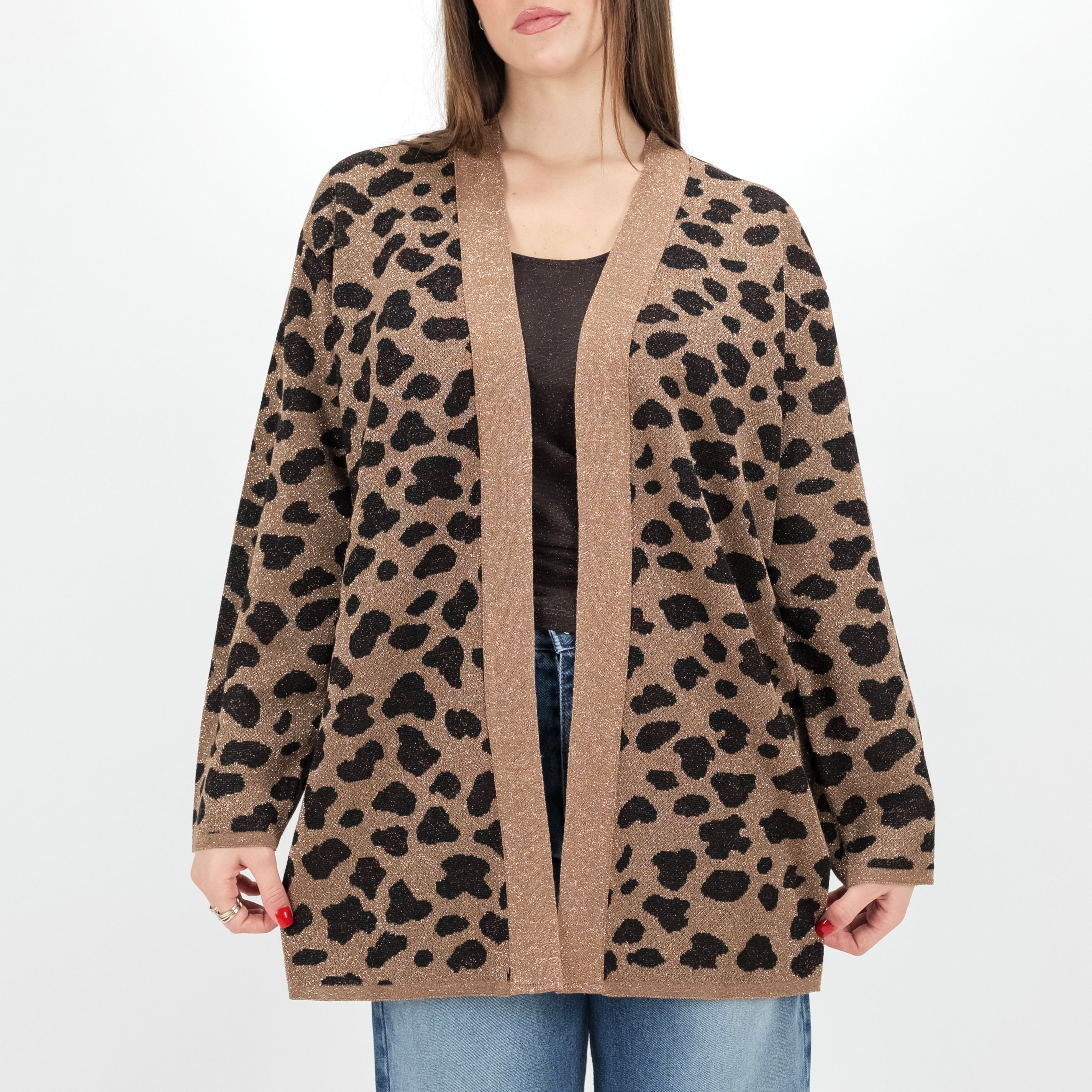 KONTATTO 3M1558C CARDIGAN MACULATO