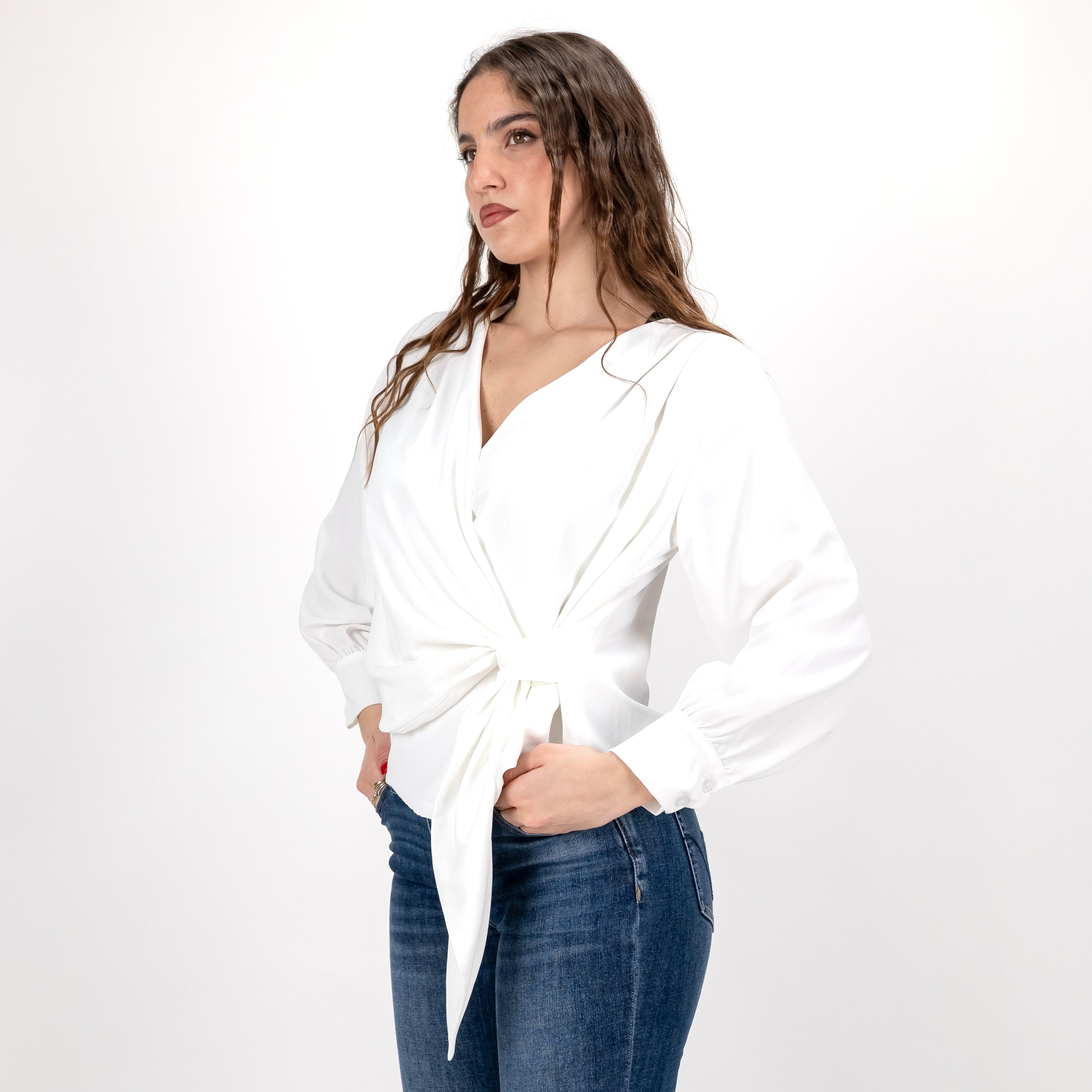 SOUTHLAB BLUSA INCROCIO