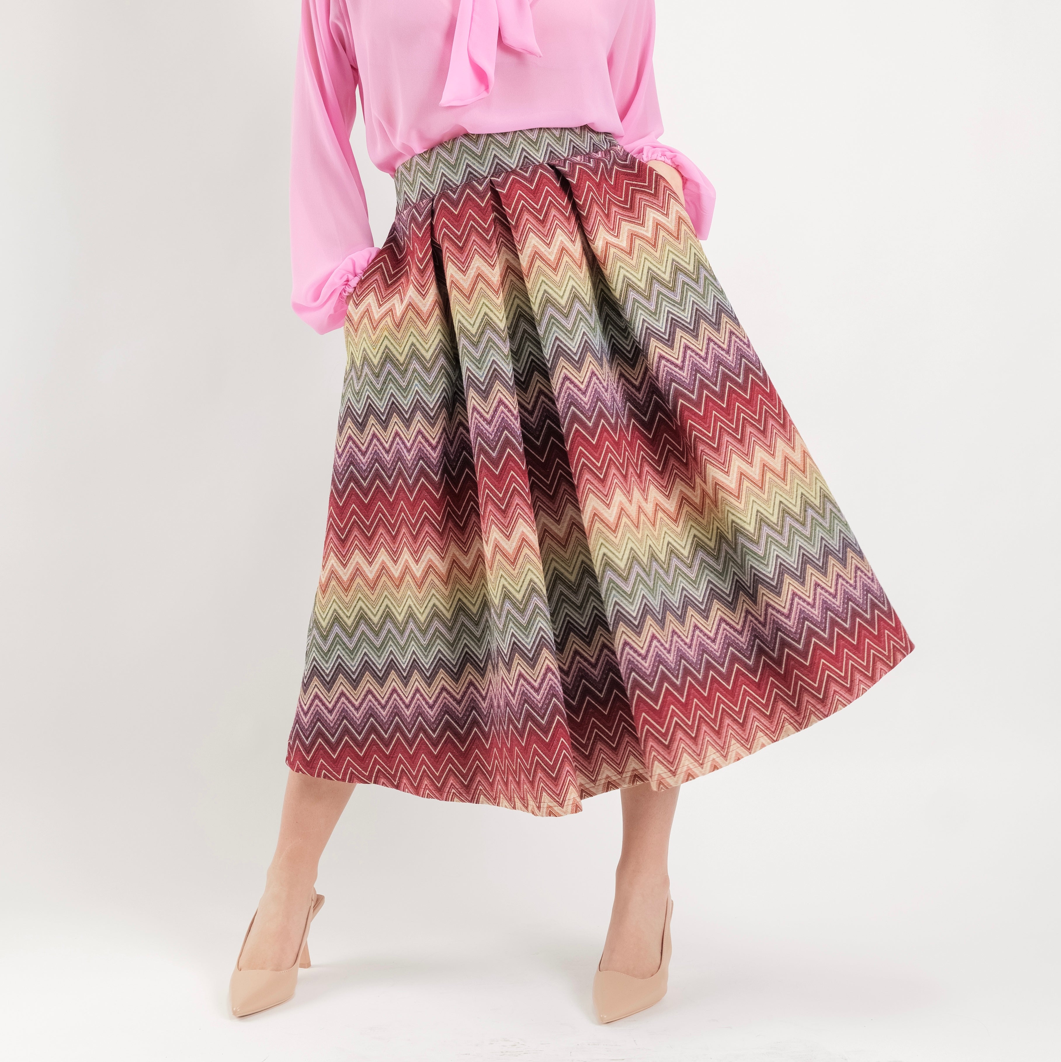 SARTORIA GONNA BROCCATO MISSONI AMARENA