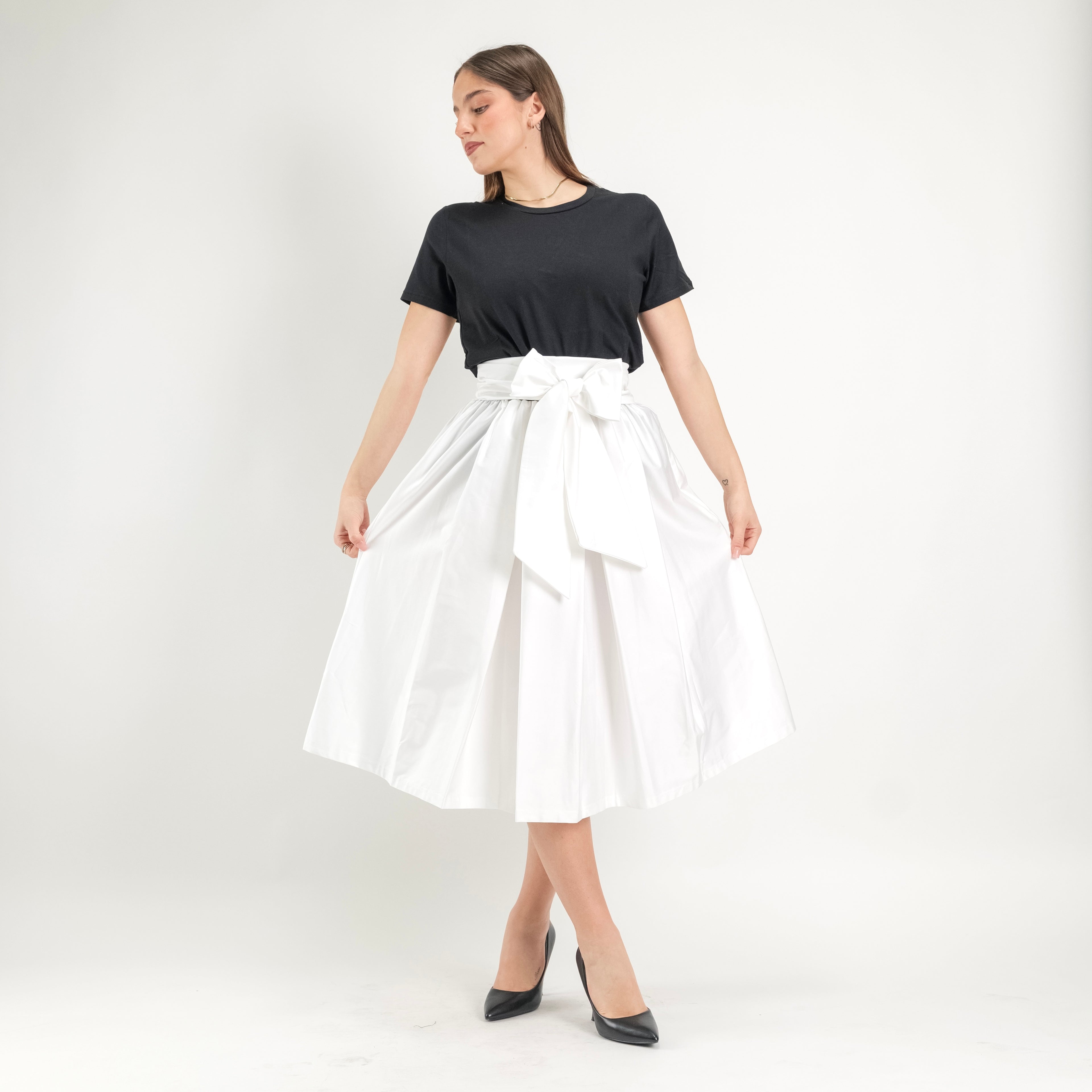 SARTORIA GONNA ECOLE BIANCO