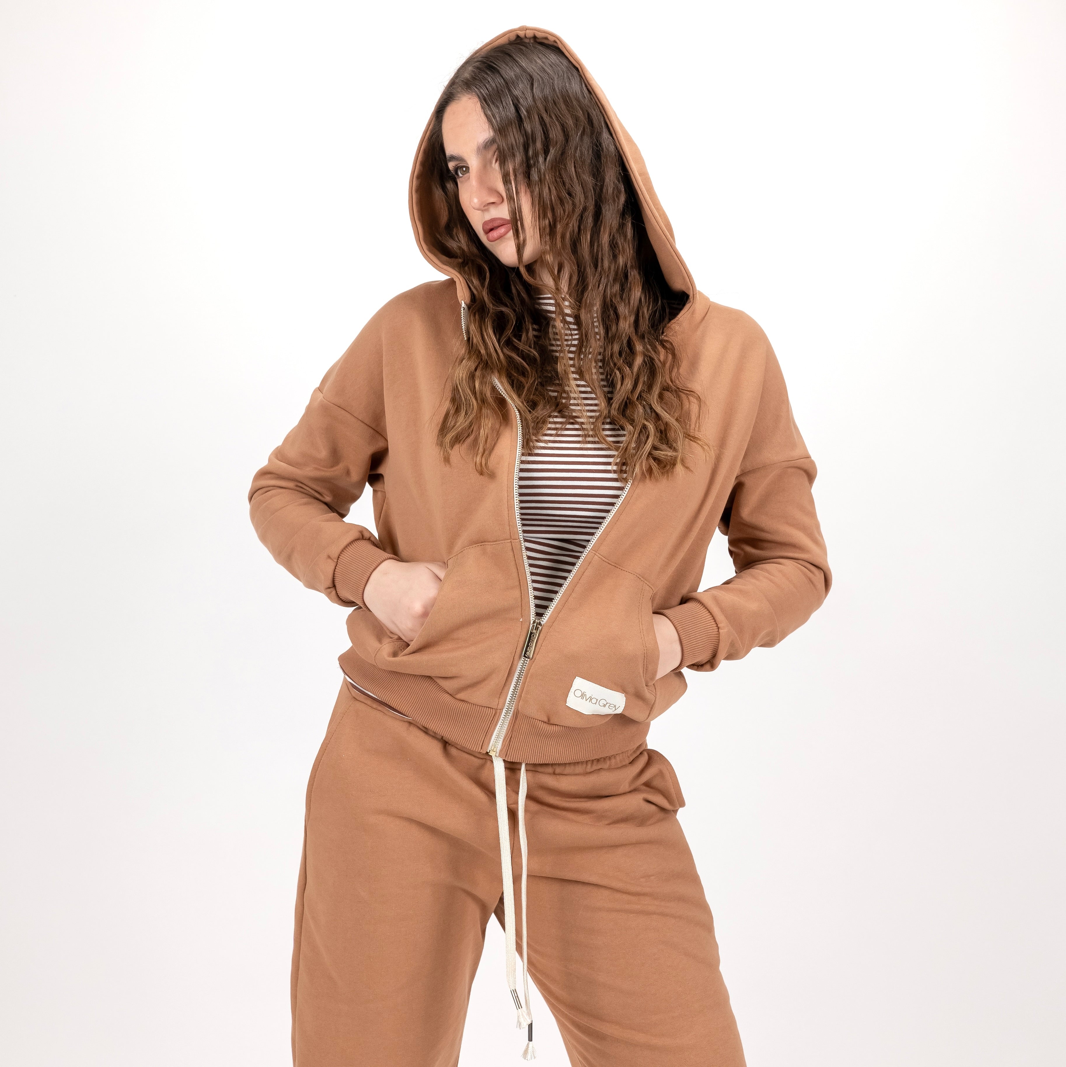 OLIVIAGREY MARIANNA FELPA FULL ZIP