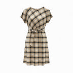 SARTORIA ABITO TARTAN NODE CAMEL