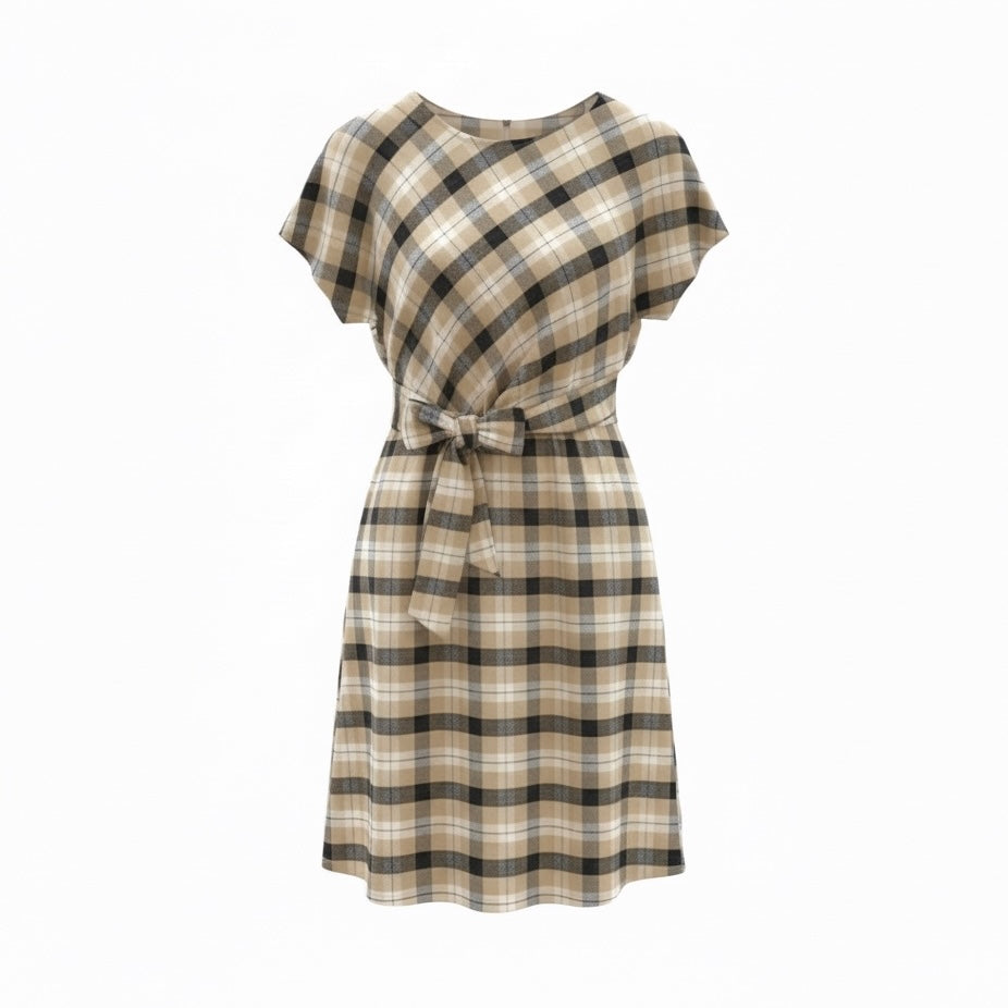 SARTORIA ABITO TARTAN NODE CAMEL