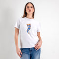 JETAIME T-SHIRT FLOWER HORN BLU