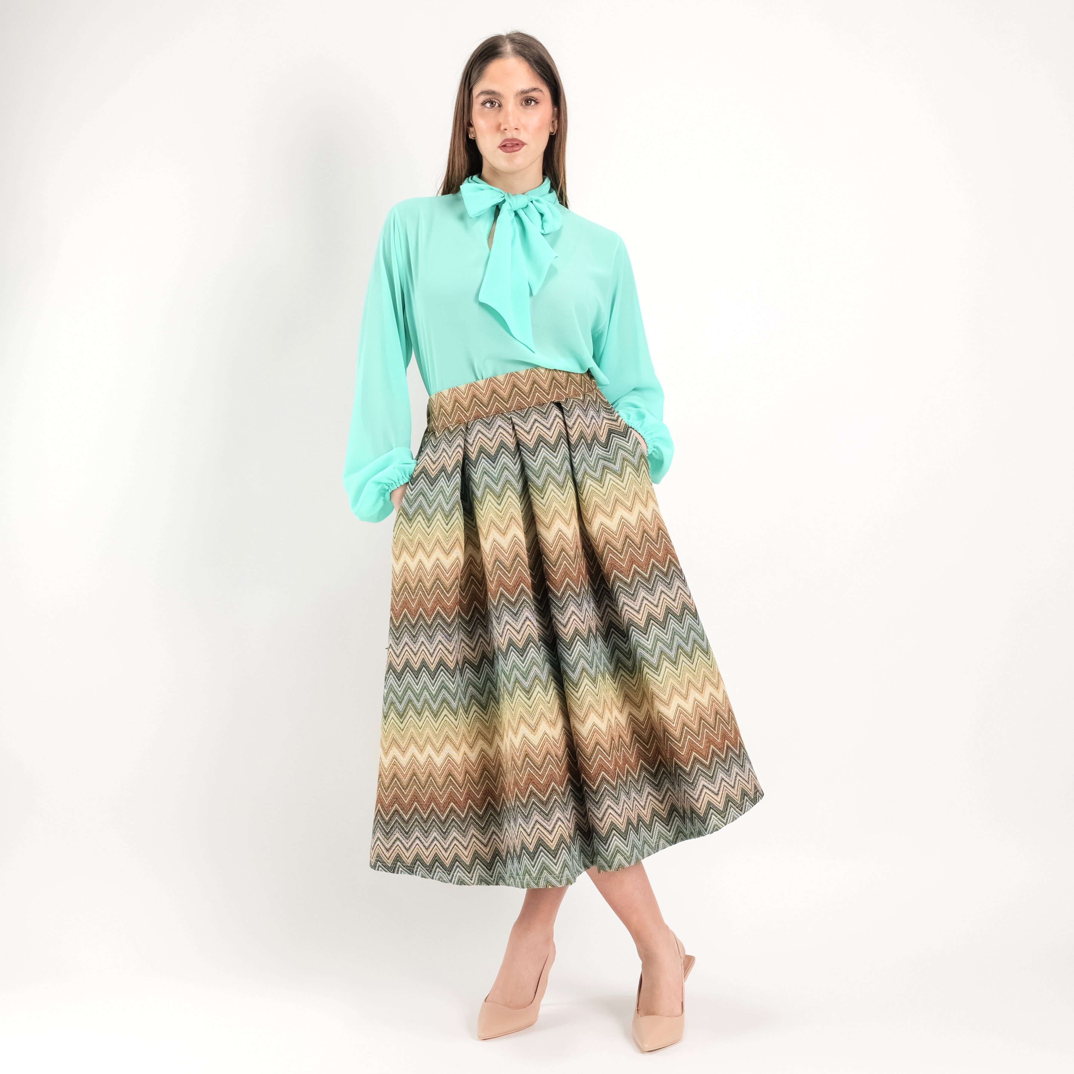 SARTORIA GONNA BROCCATO MISSONI SAFARI