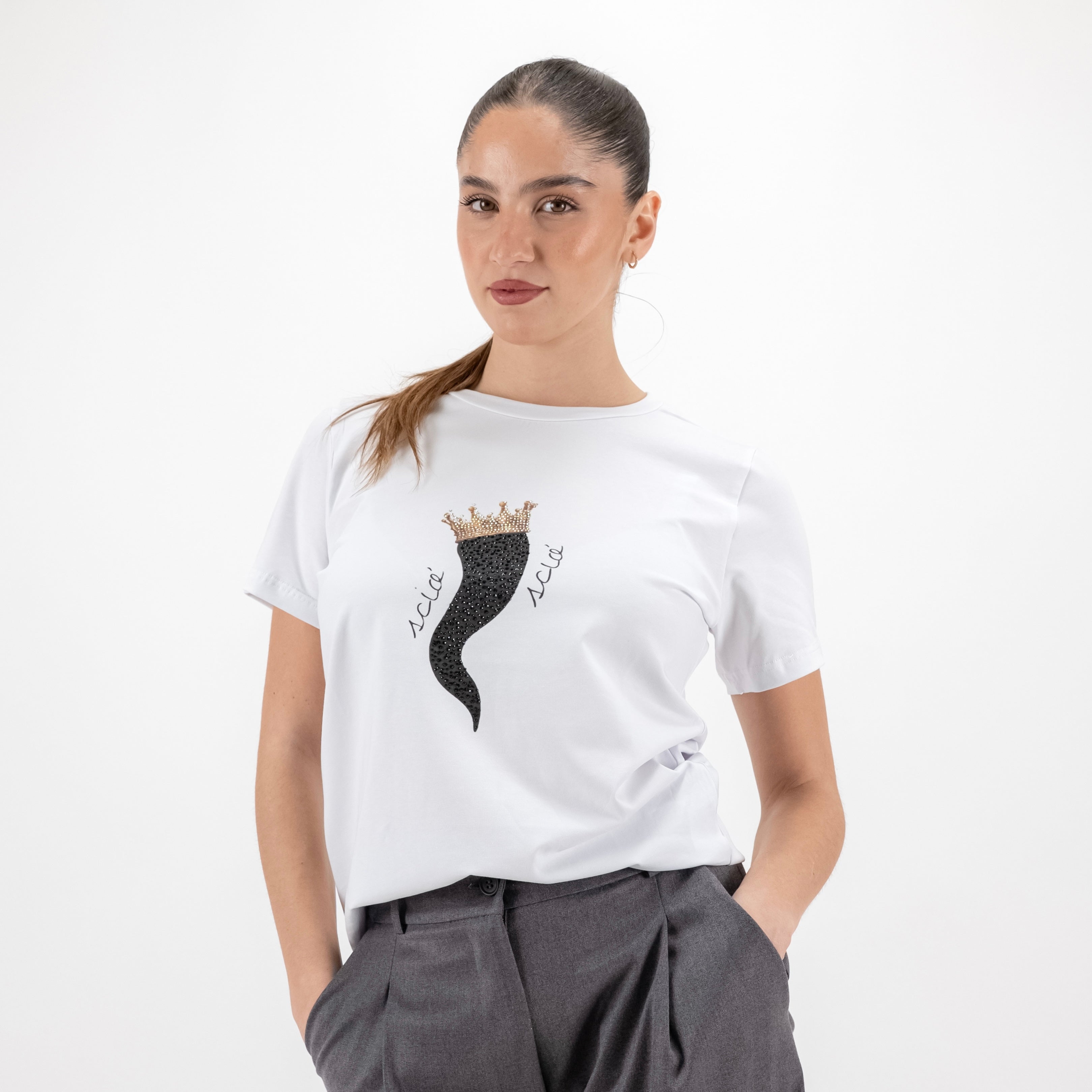 JETAIME T-SHIRT HORN NERO