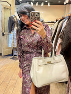 SOUTHLAB CHEMISIER CASHMERE BORDEAUX