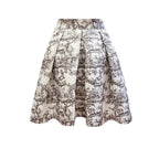 SARTORIA GONNA MINI TOILE MORO
