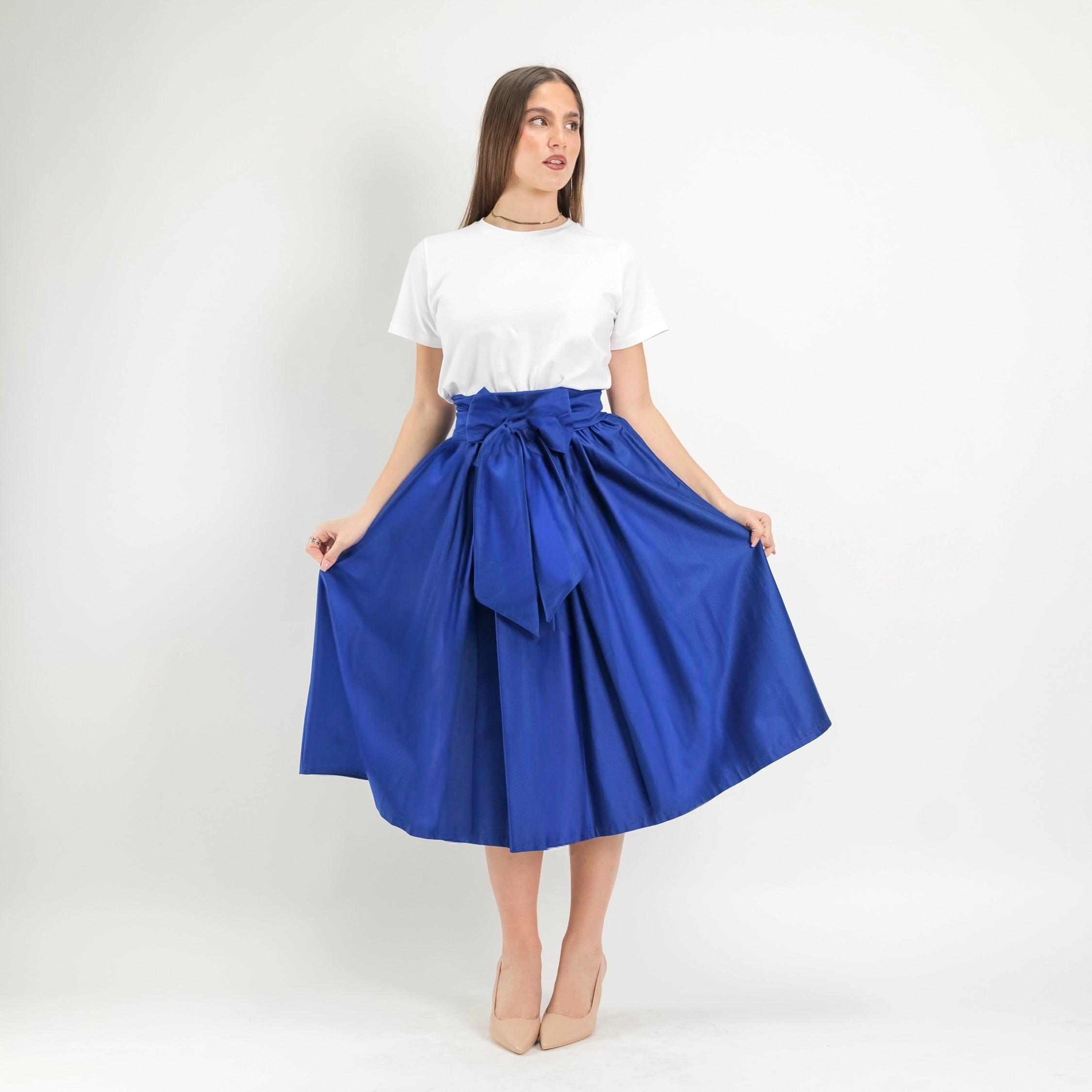 SARTORIA GONNA ECOLE BLU NAVY