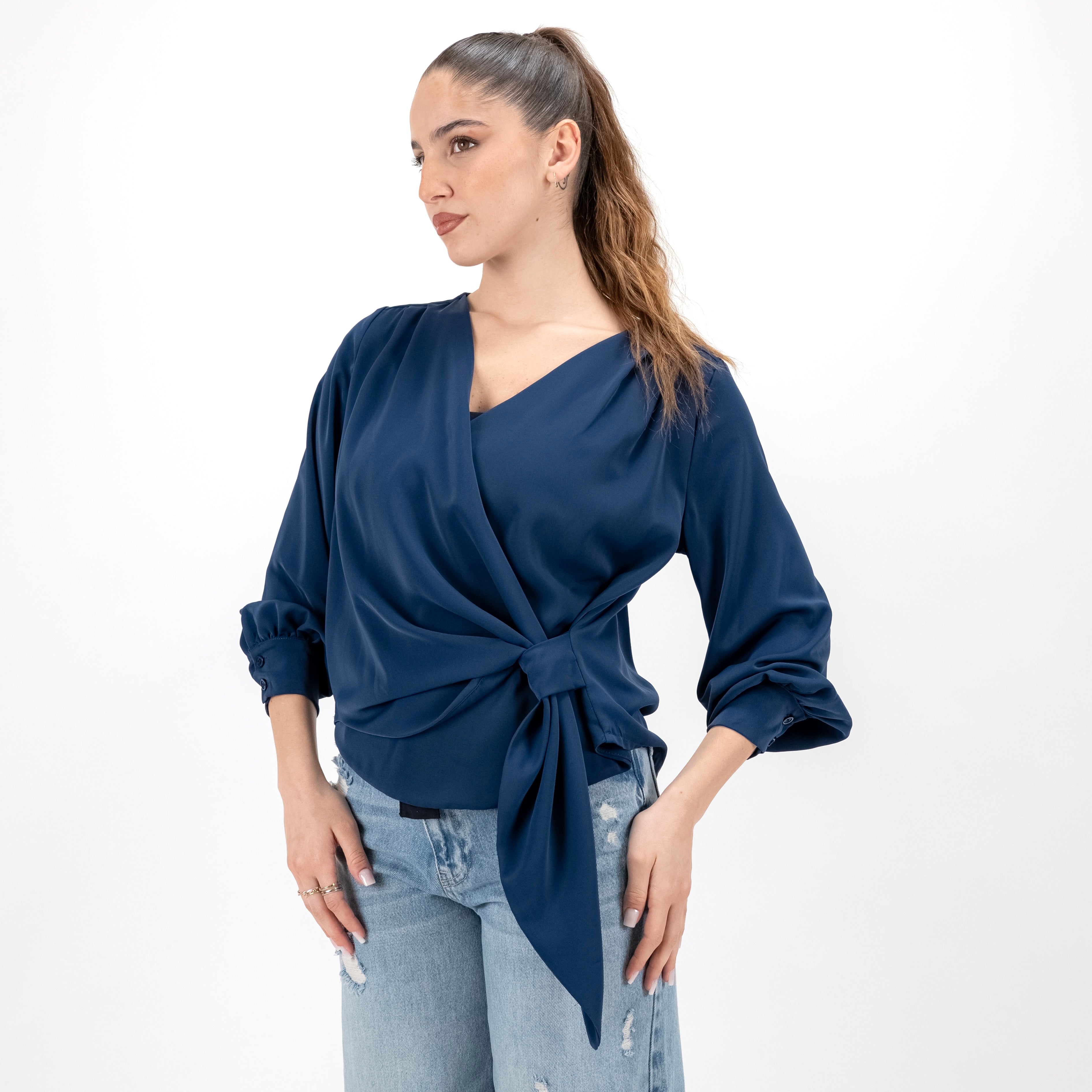 SOUTHLAB BLUSA INCROCIO