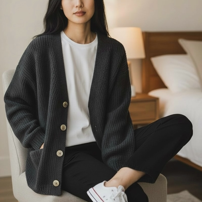 KONTATTO CARDIGAN MOHAIR MAXI