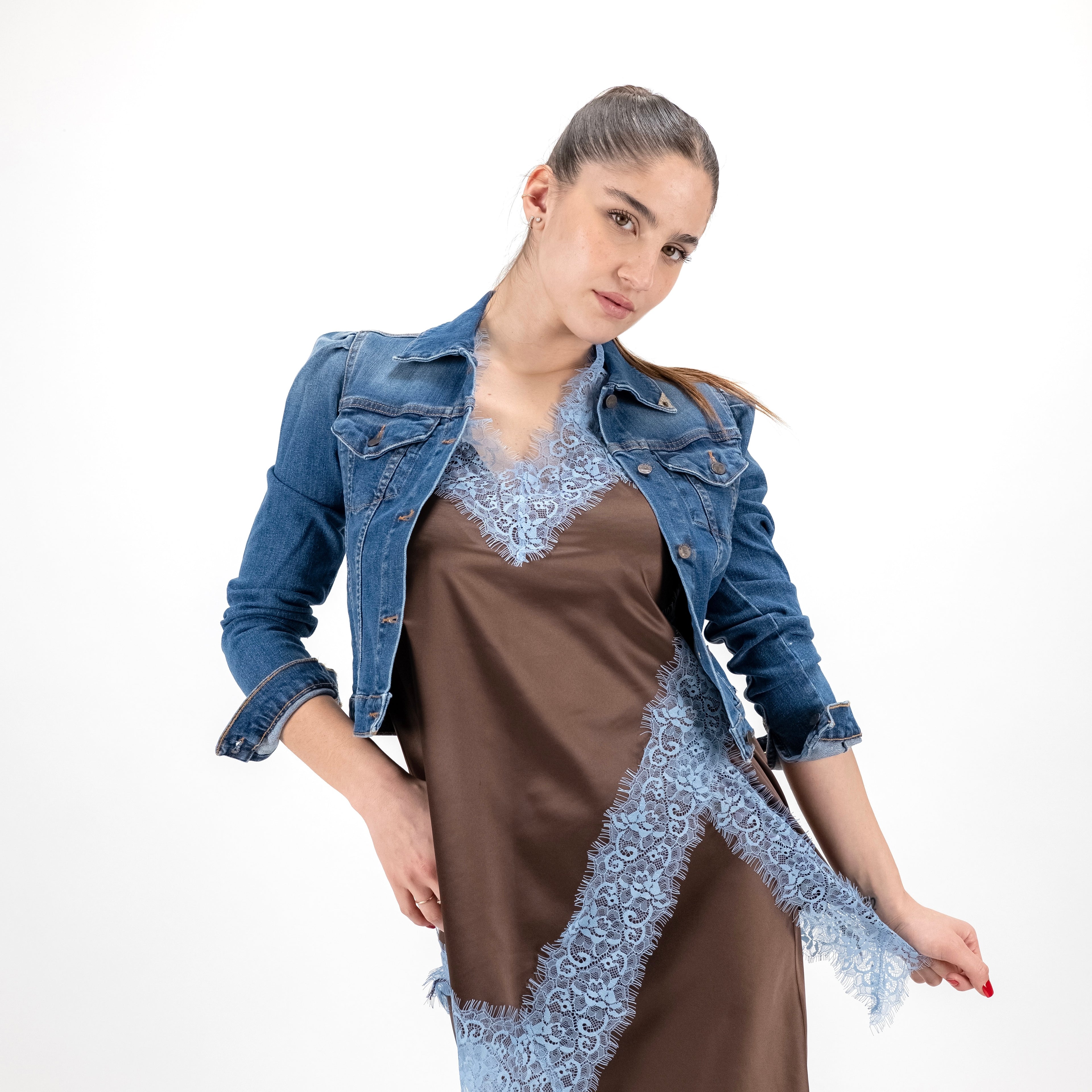 KONTATTO B6503C TOP+GONNA PIZZO