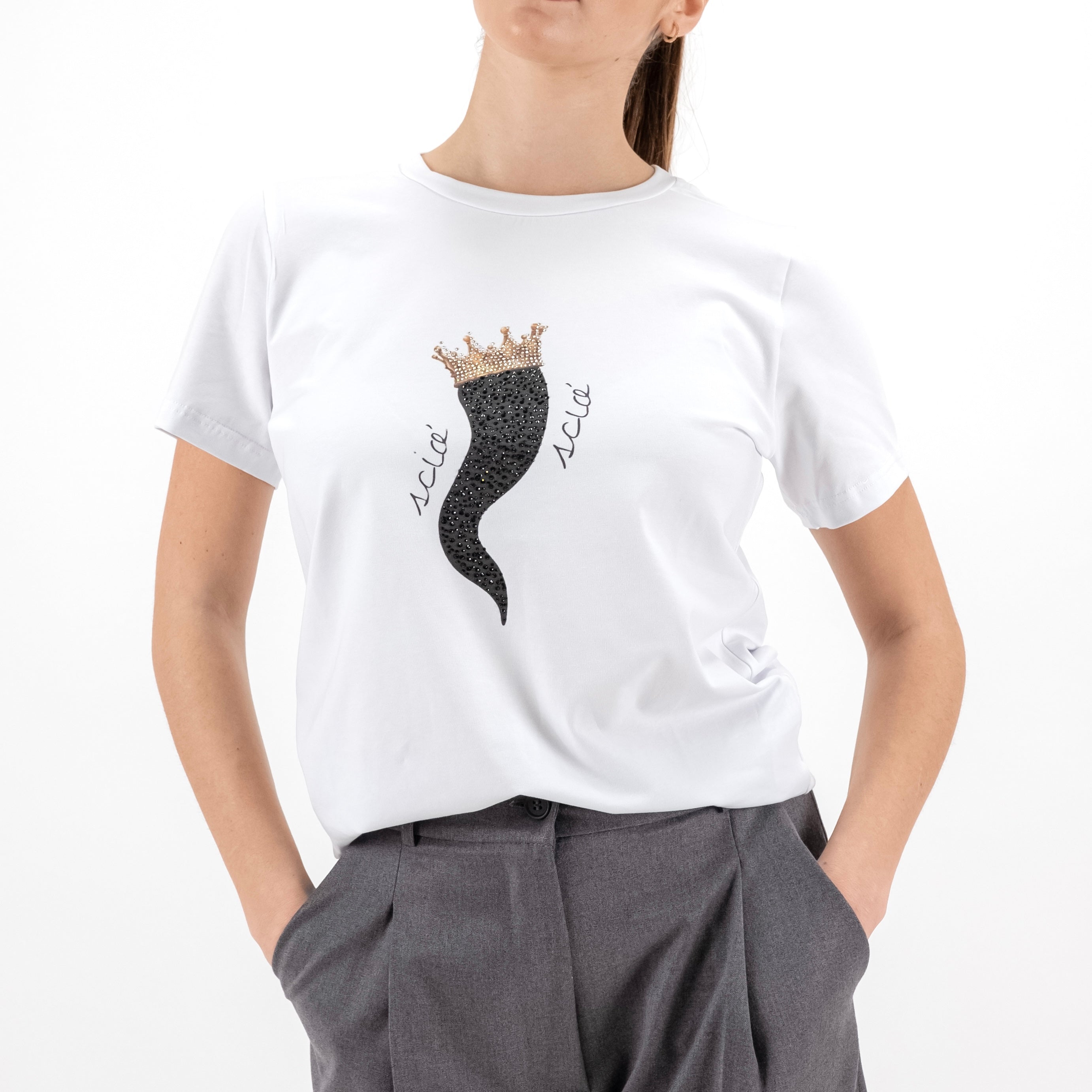 JETAIME T-SHIRT HORN NERO