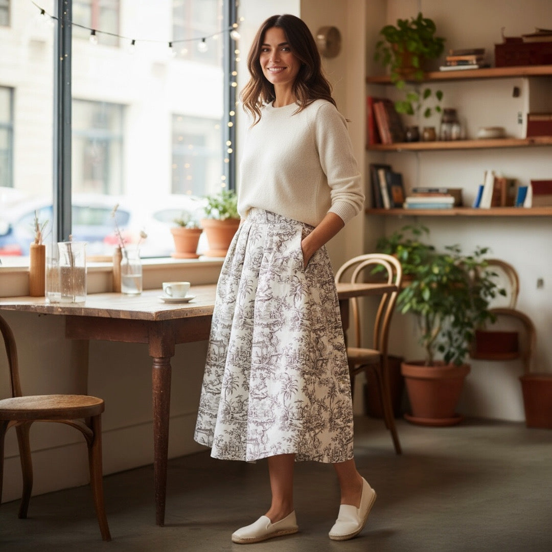 SARTORIA GONNA TOILE MORO