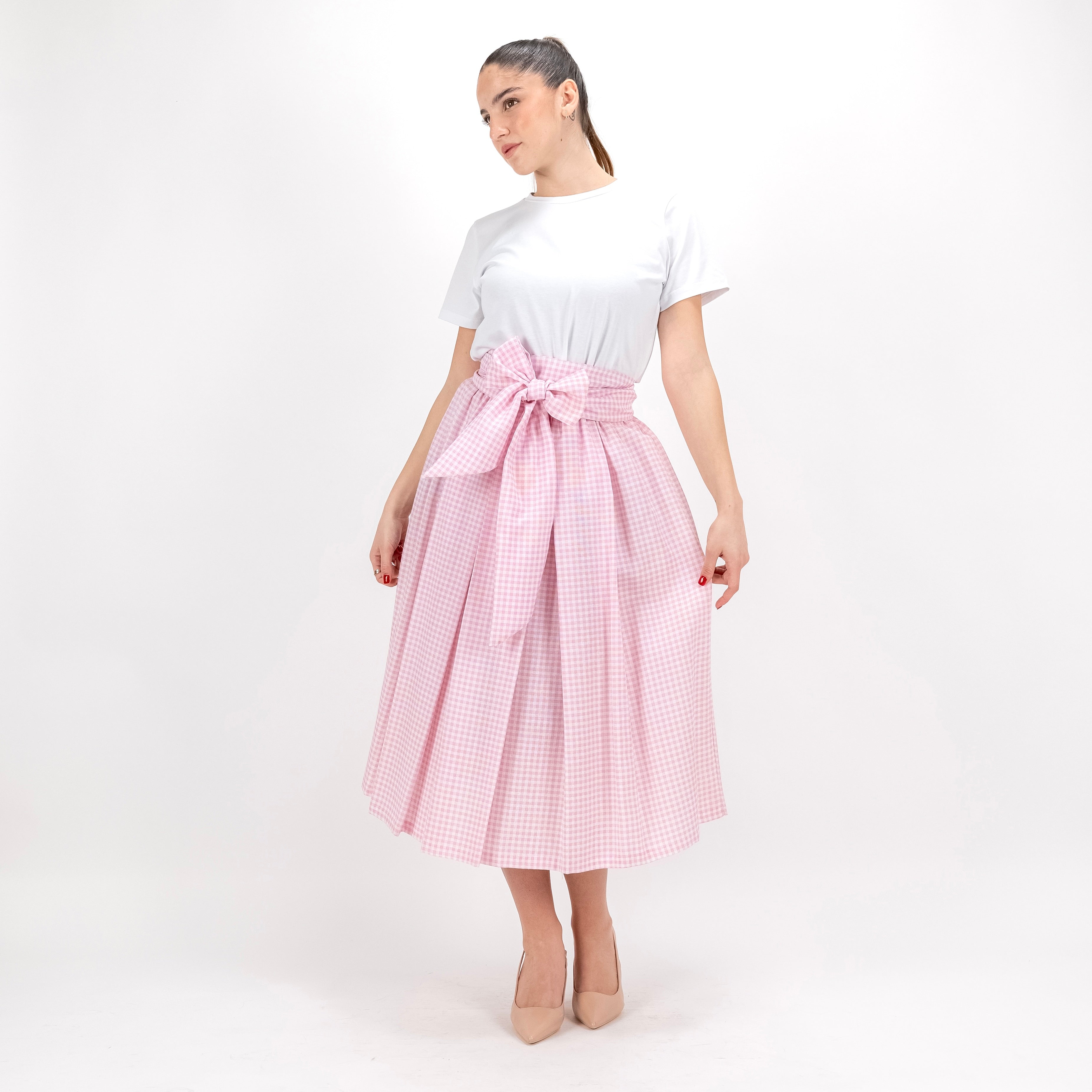 SARTORIA GONNA FIOCCO VICHY