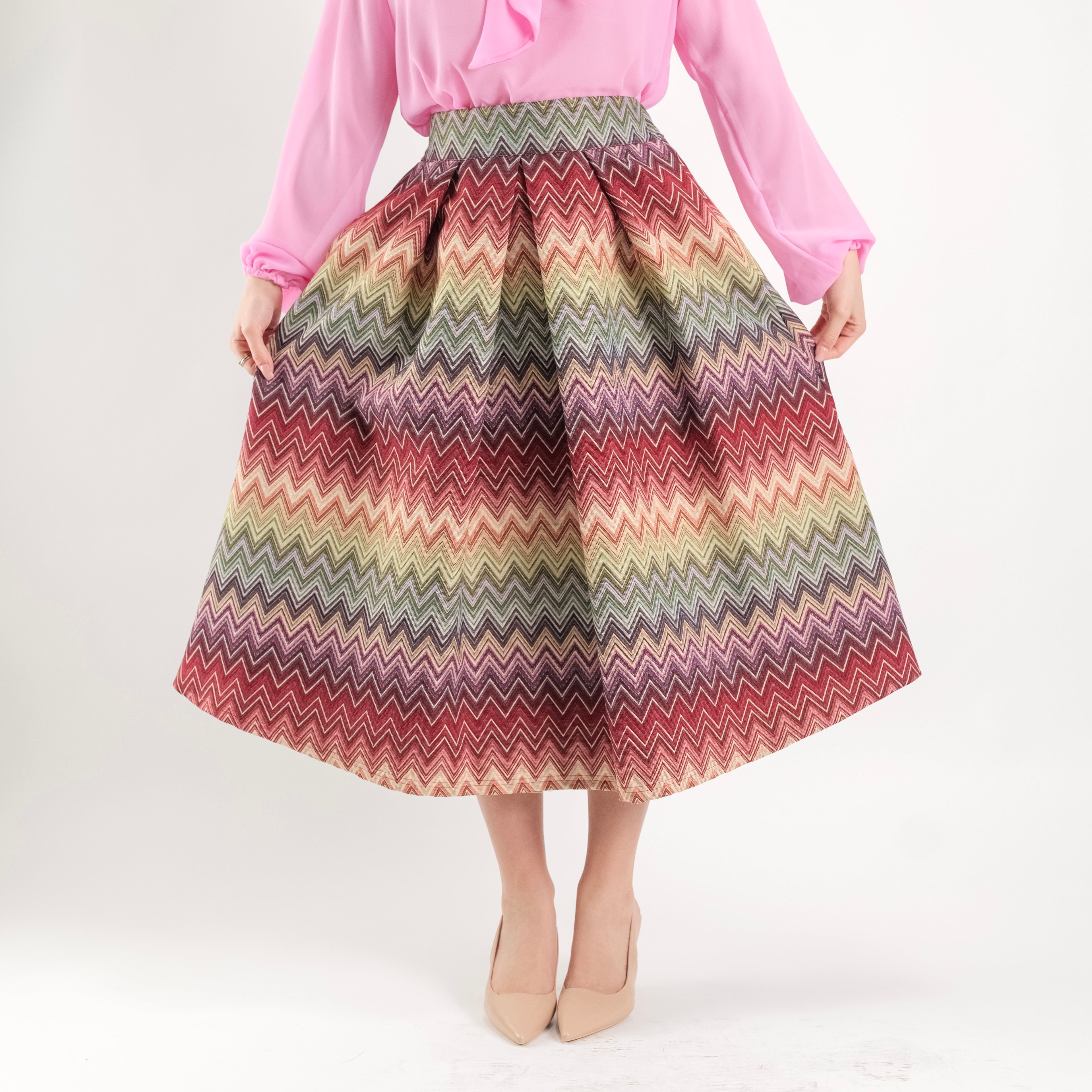 SARTORIA GONNA BROCCATO MISSONI AMARENA