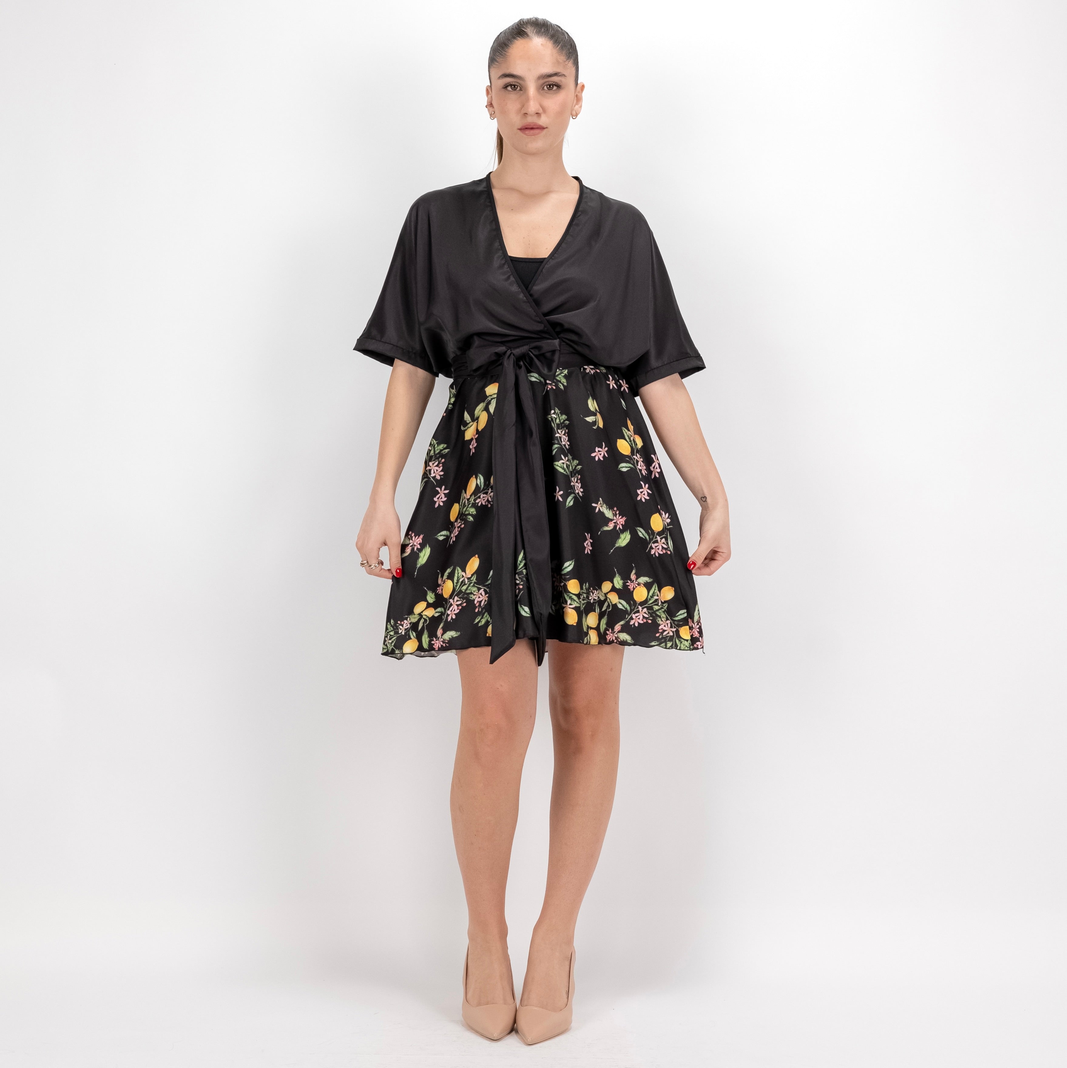 SARTORIA ABITO SETA KIMONO MINI SORRENTO