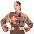 SARTORIA BLUSA FIOCCO MULTICOLOR