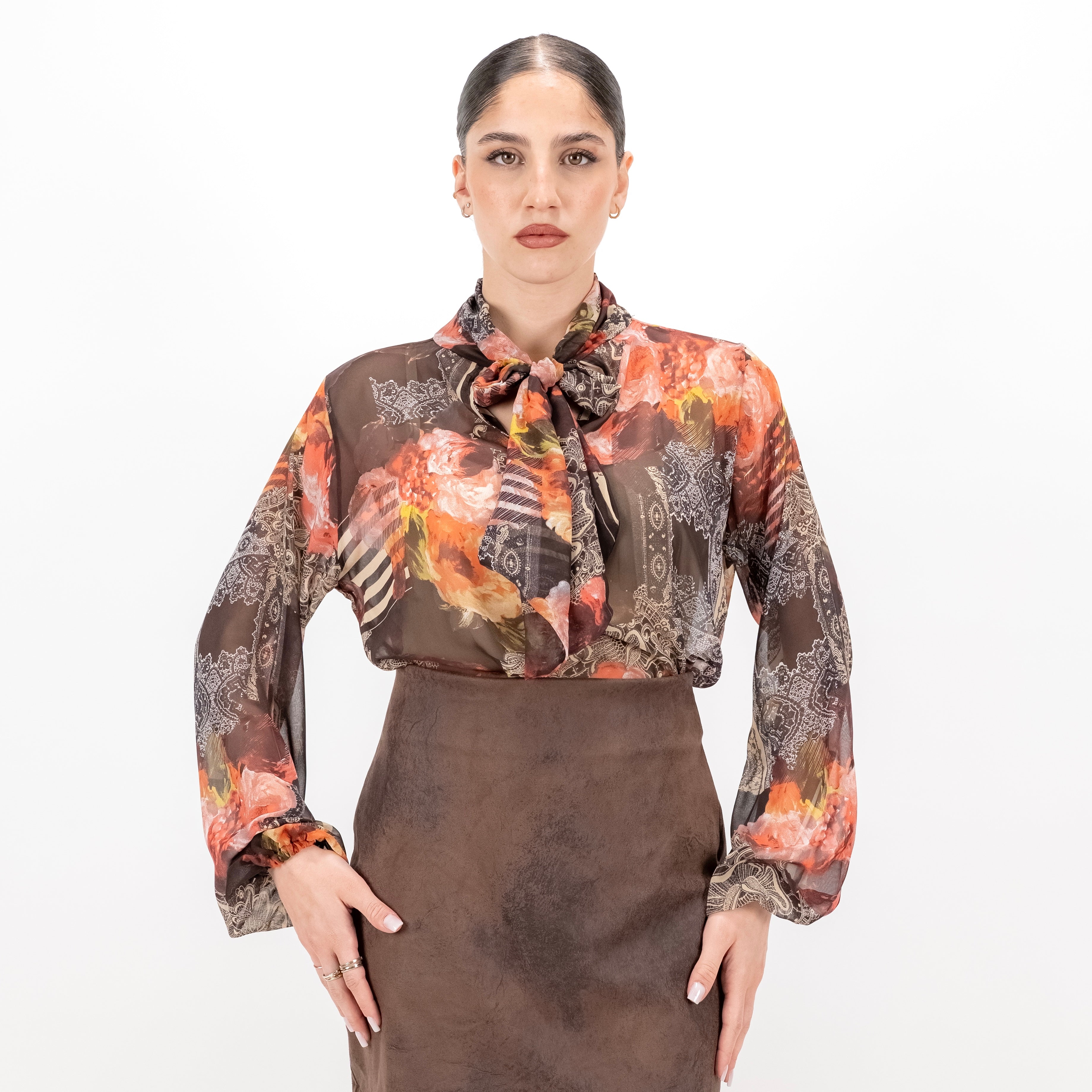 SARTORIA BLUSA FIOCCO MULTICOLOR