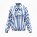SARTORIA BLUSA FIOCCO STRIPE