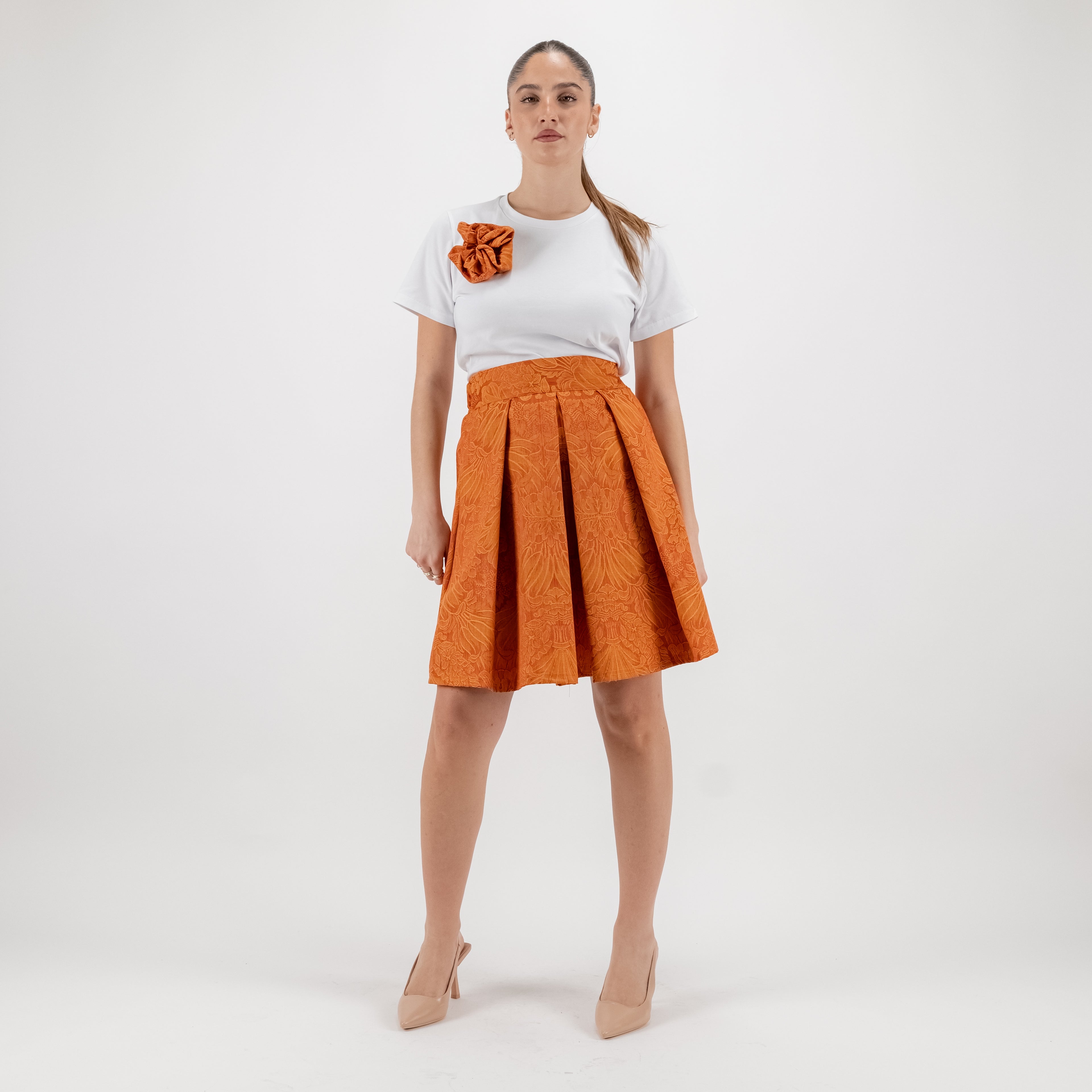 SARTORIA MINI DAMASCO ARANCIO HERMES
