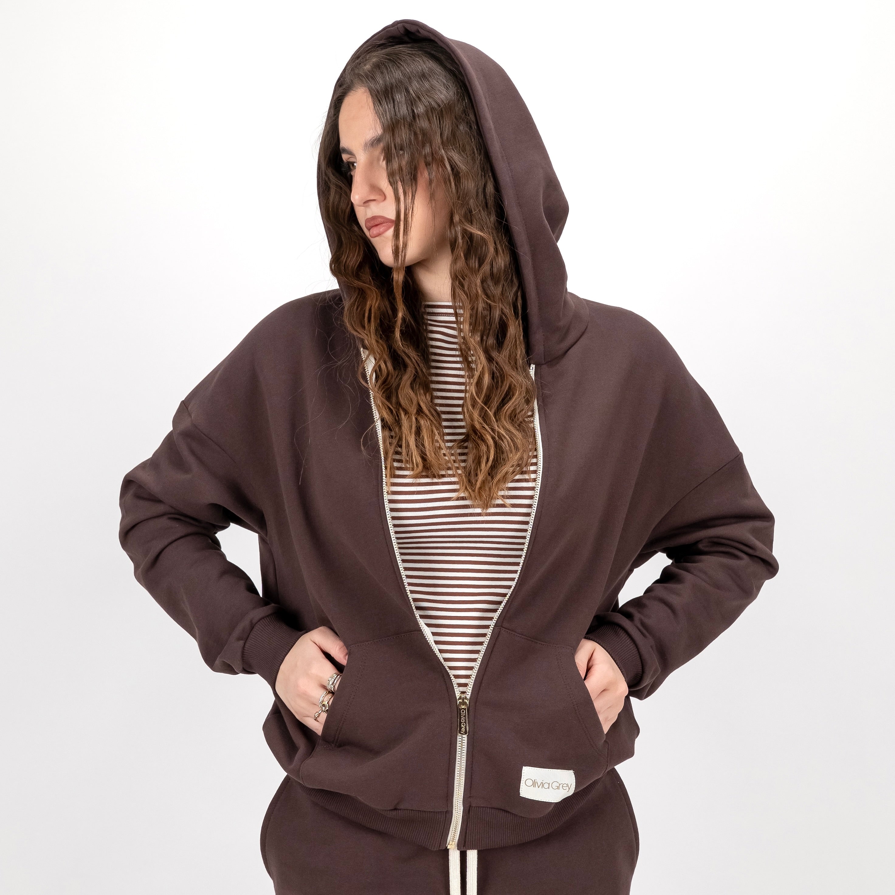 OLIVIAGREY MARIANNA FELPA FULL ZIP