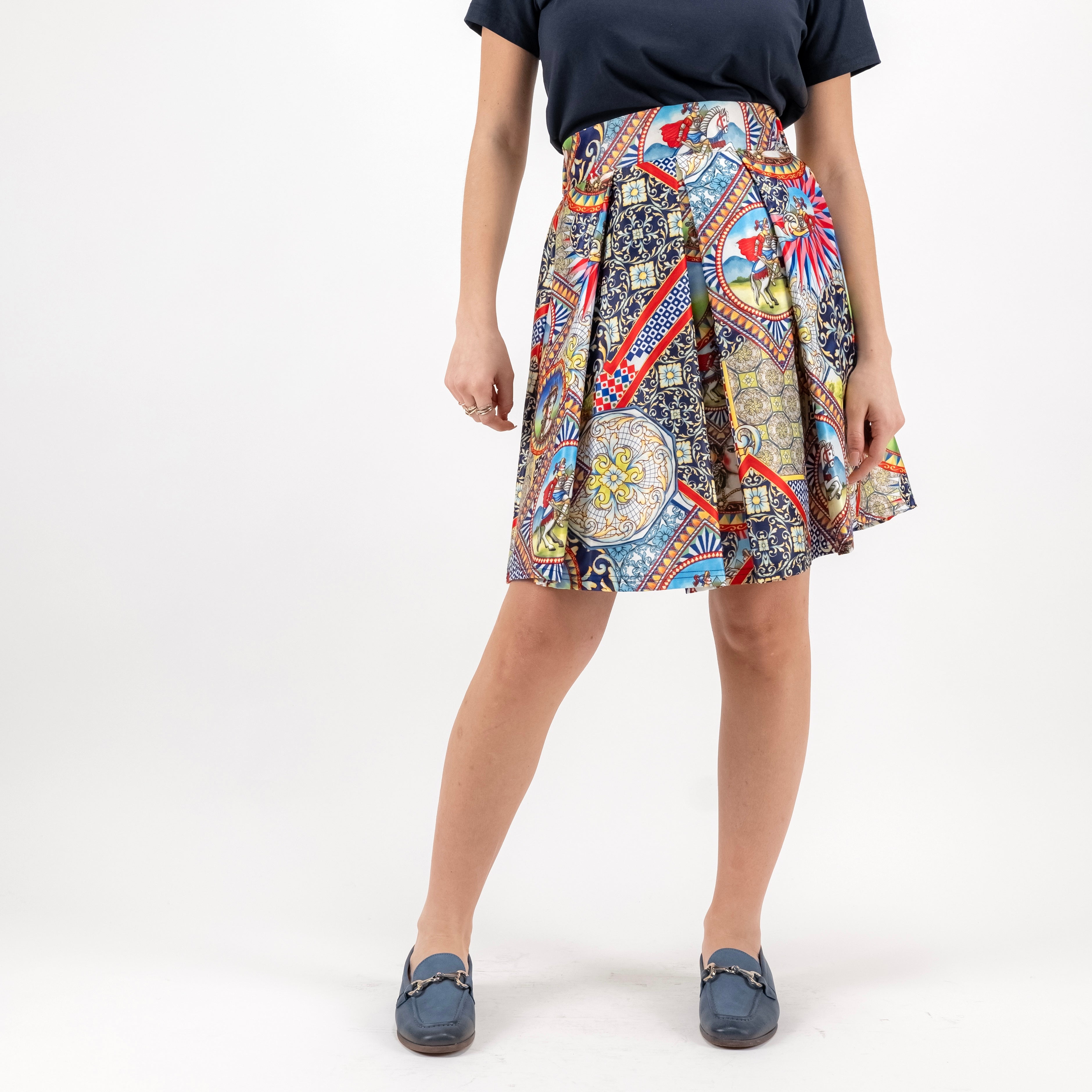 SARTORIA GONNA MINI PALERMO BLU