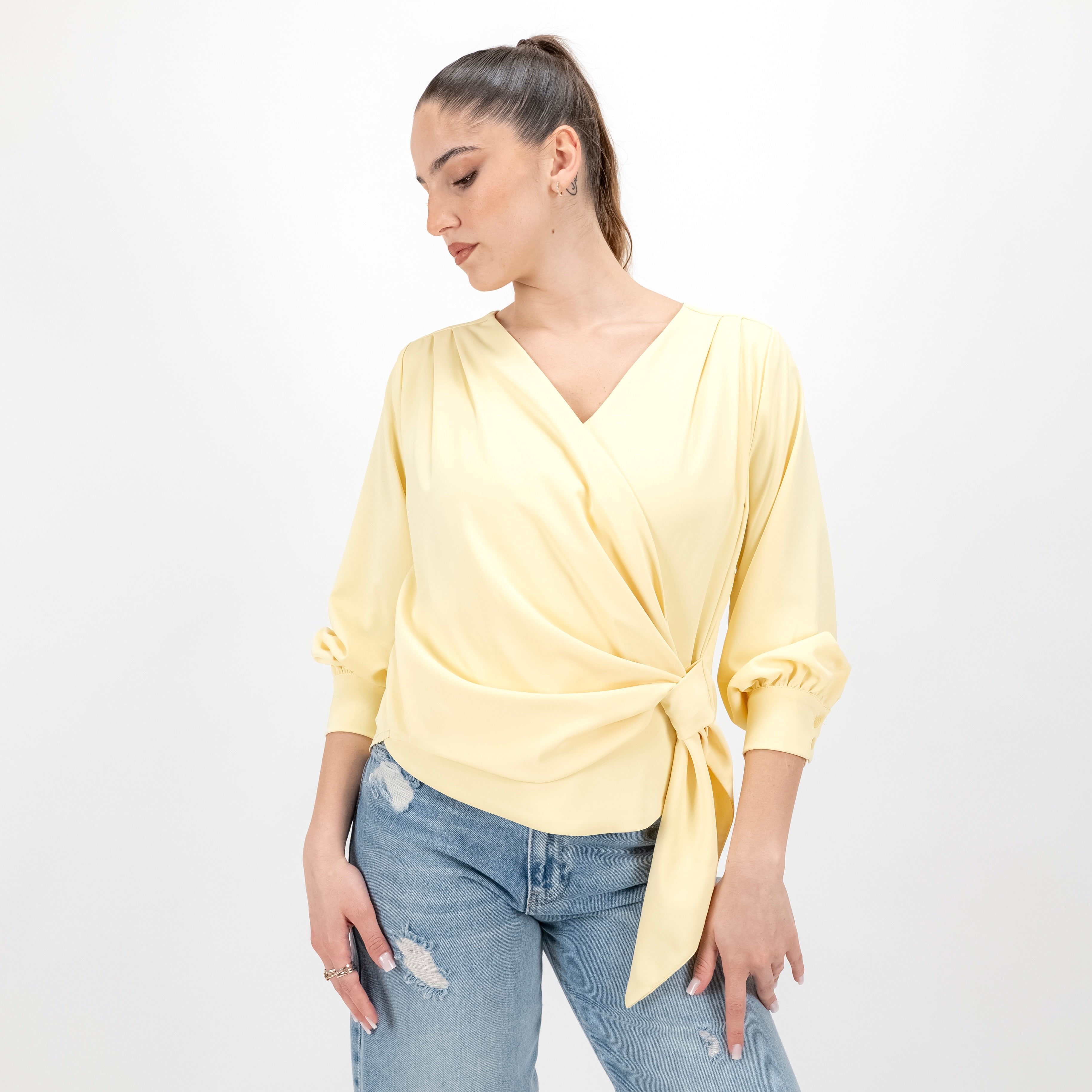 SOUTHLAB BLUSA INCROCIO