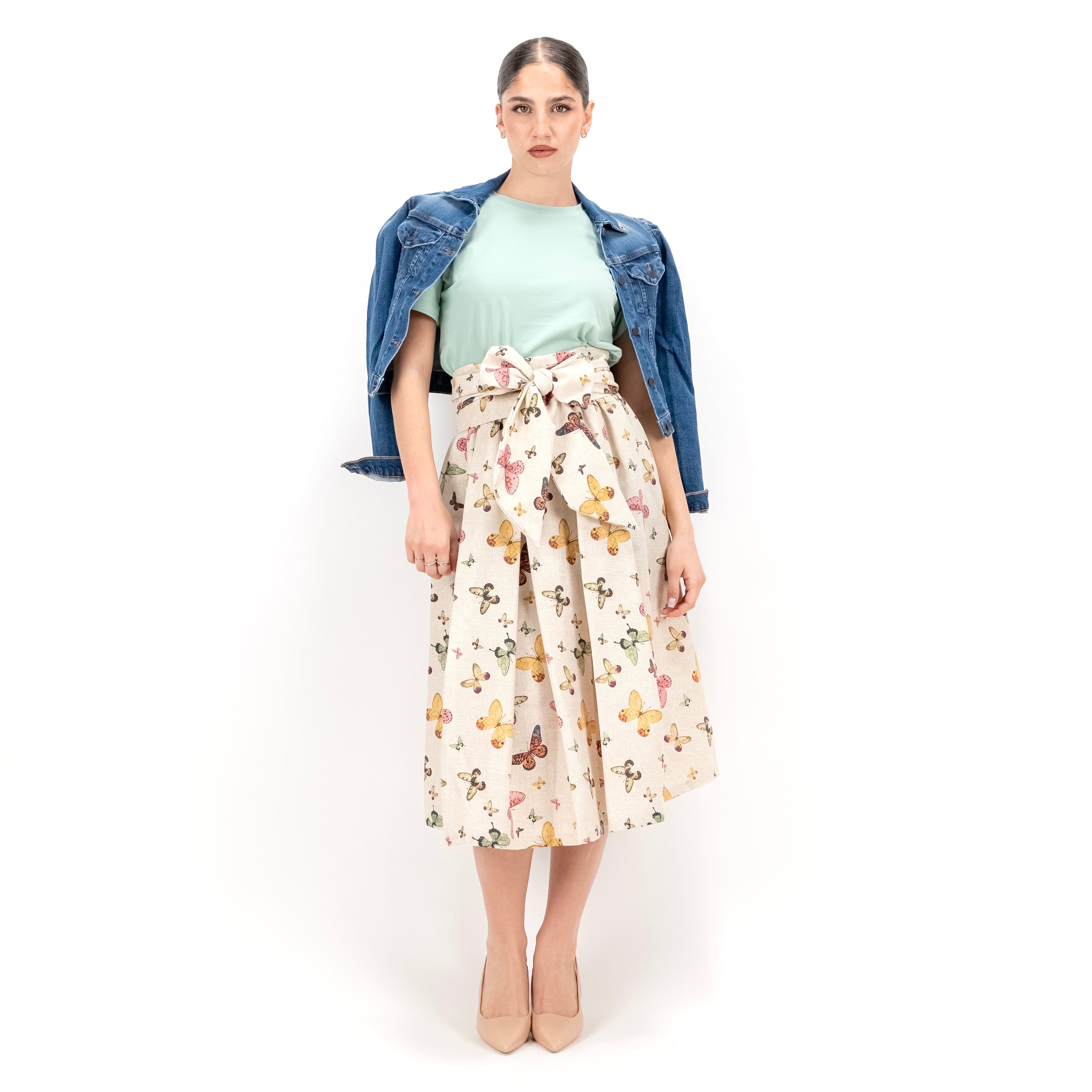 SARTORIA GONNA FIOCCO BUTTERFLY