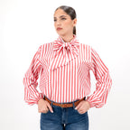 SARTORIA BLUSA FIOCCO STRIPE