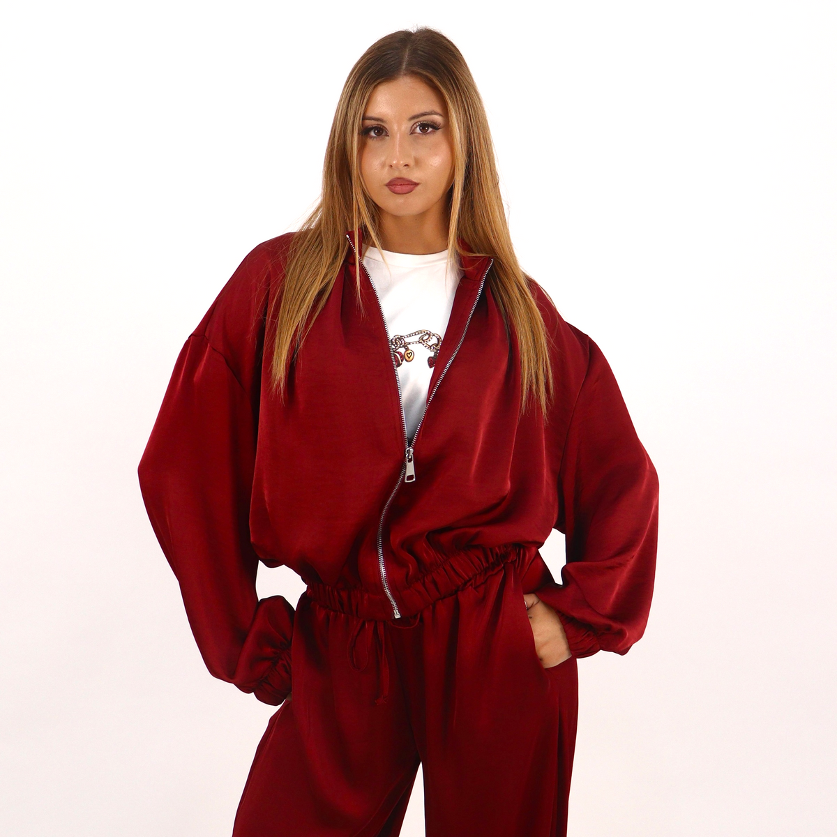 SOUTHLAB GIACCA ZIP 25027 SATIN
