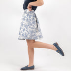 SARTORIA GONNA MINI TOILE BLU