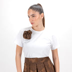 SARTORIA T-SHIRT DAMASCO CHOCCOLATE