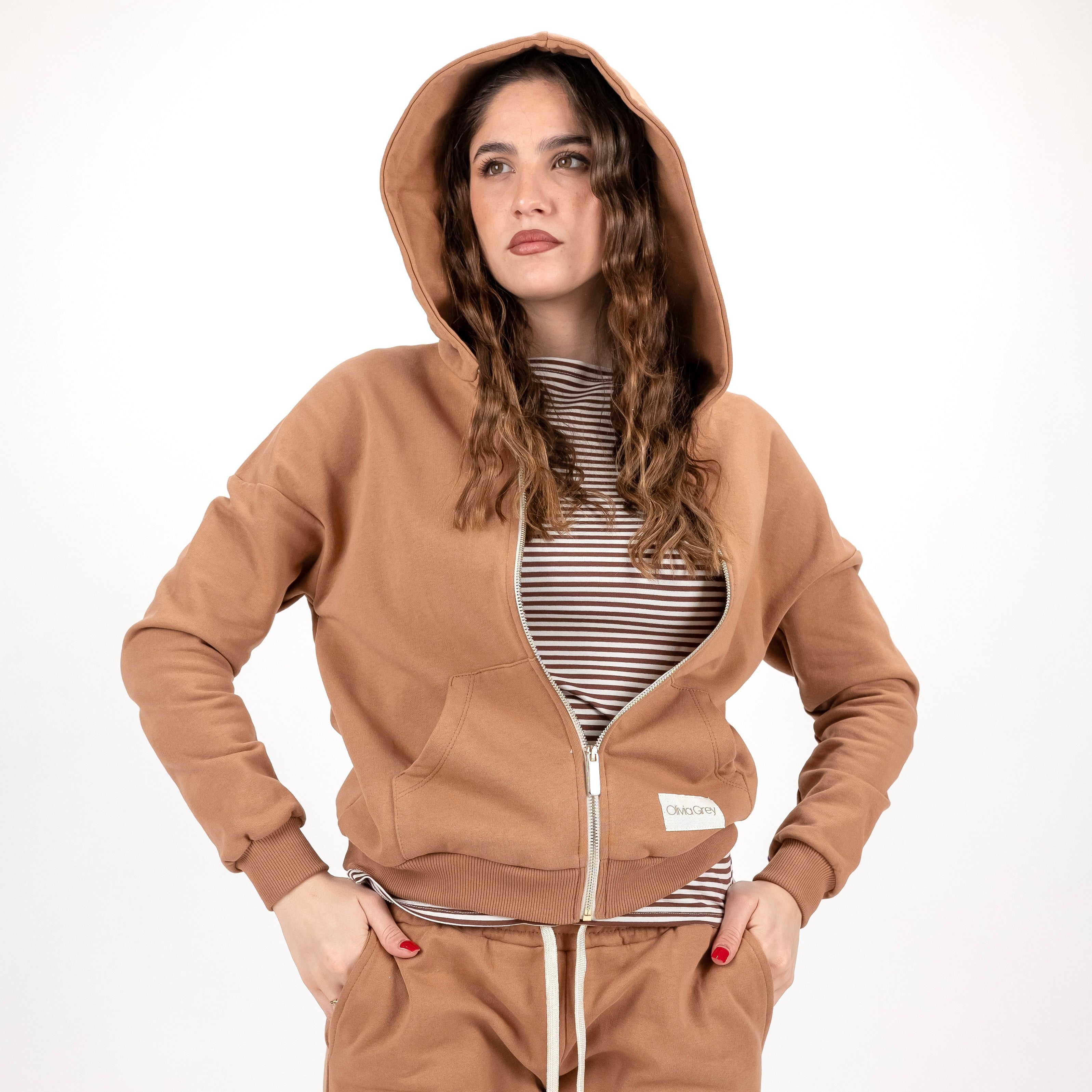 OLIVIAGREY MARIANNA FELPA FULL ZIP