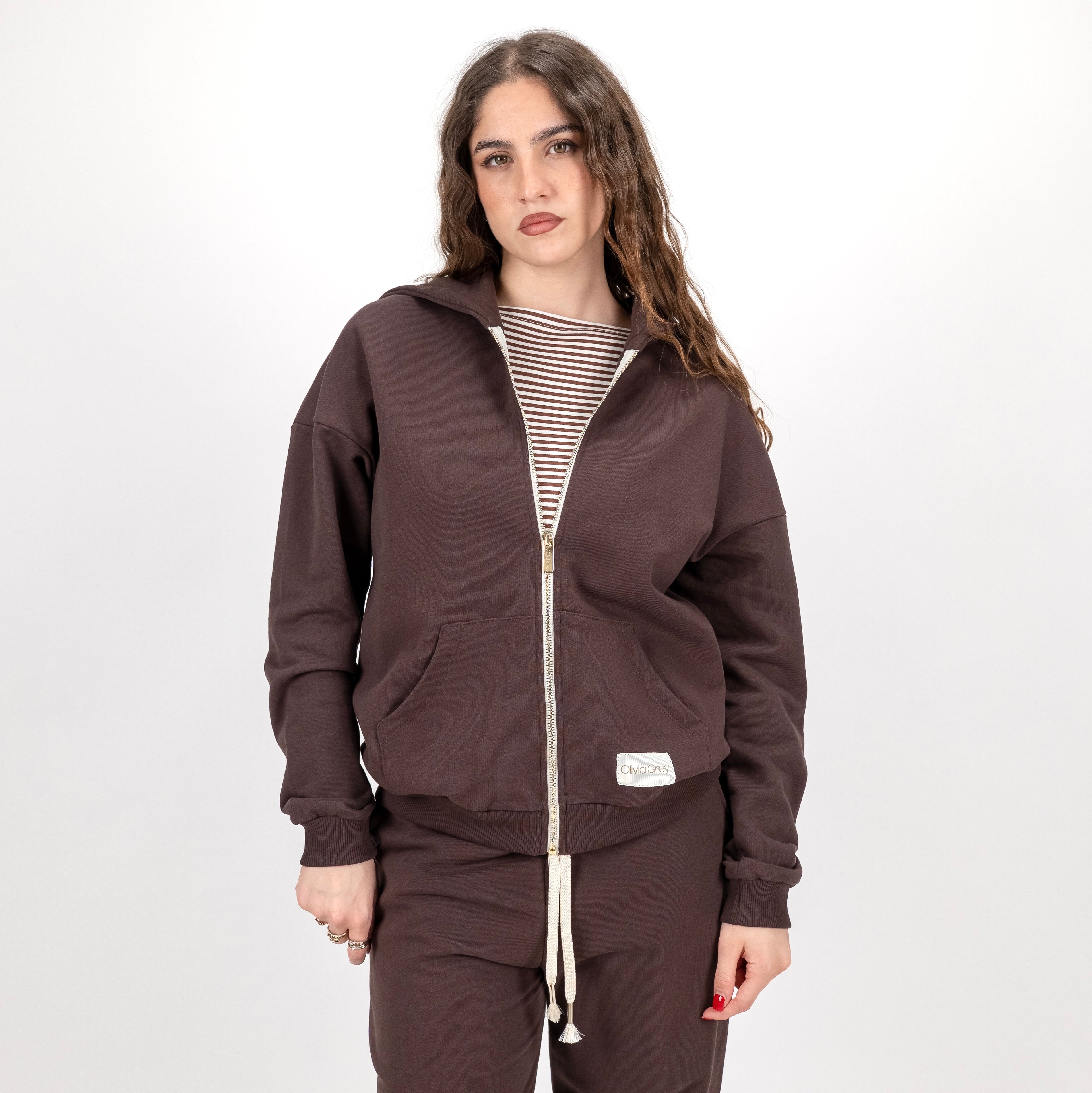 OLIVIAGREY MARIANNA FELPA FULL ZIP